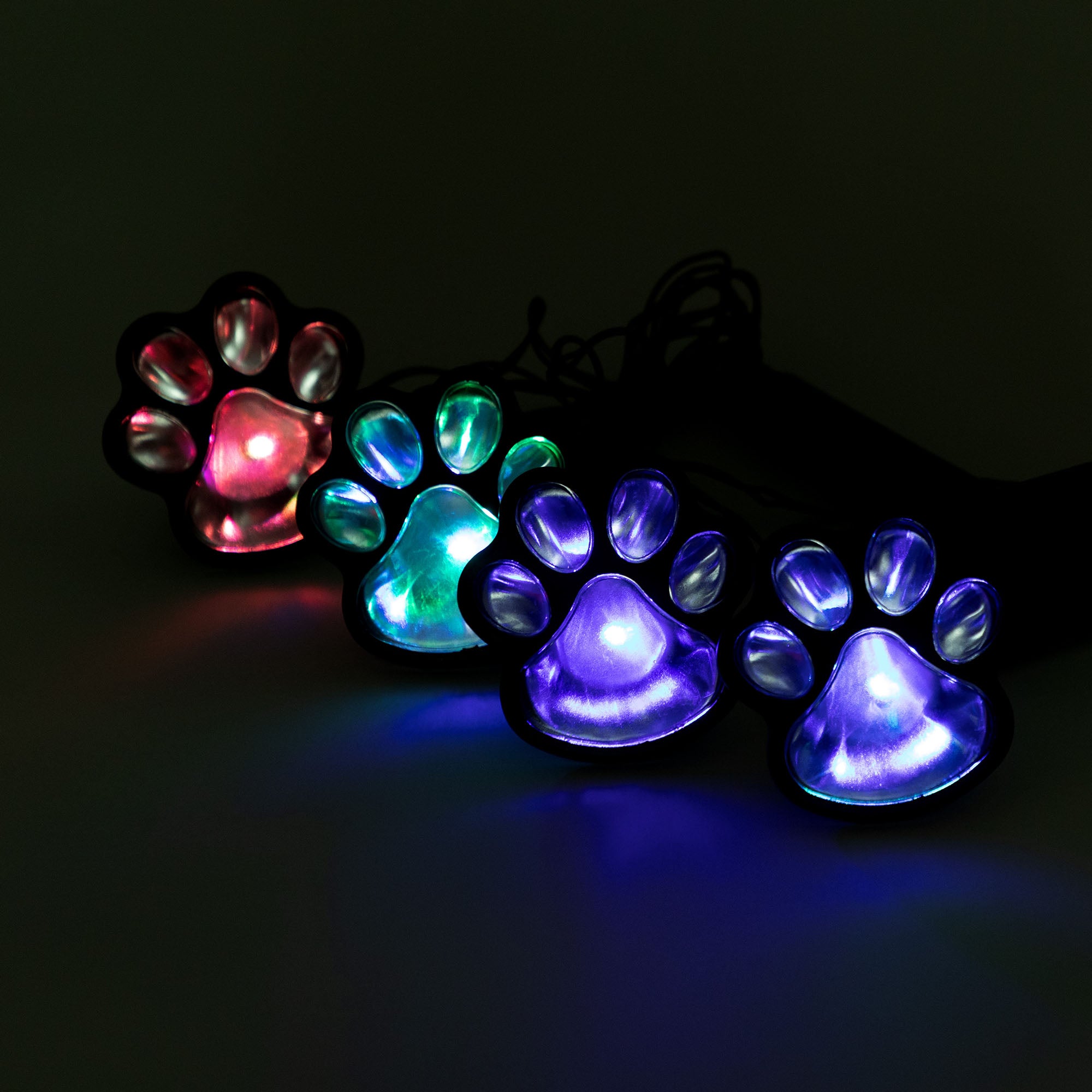 Ultimate Paw Print Solar Garden Lights Set