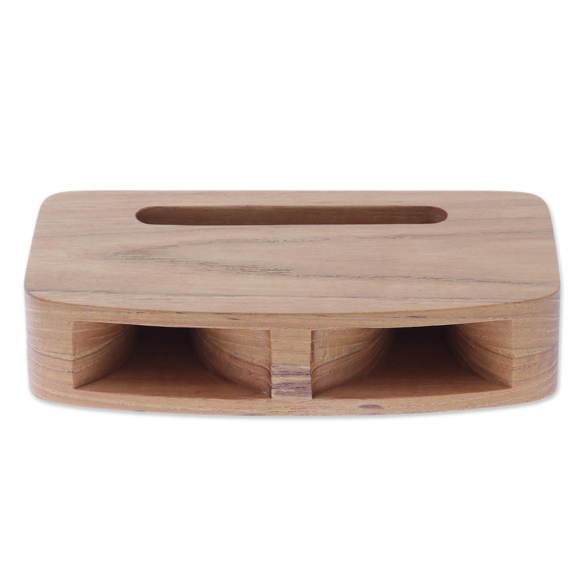 Premium Teak Decibel Dual-Horn Wooden Phone Speaker - Handcrafted in Thailand