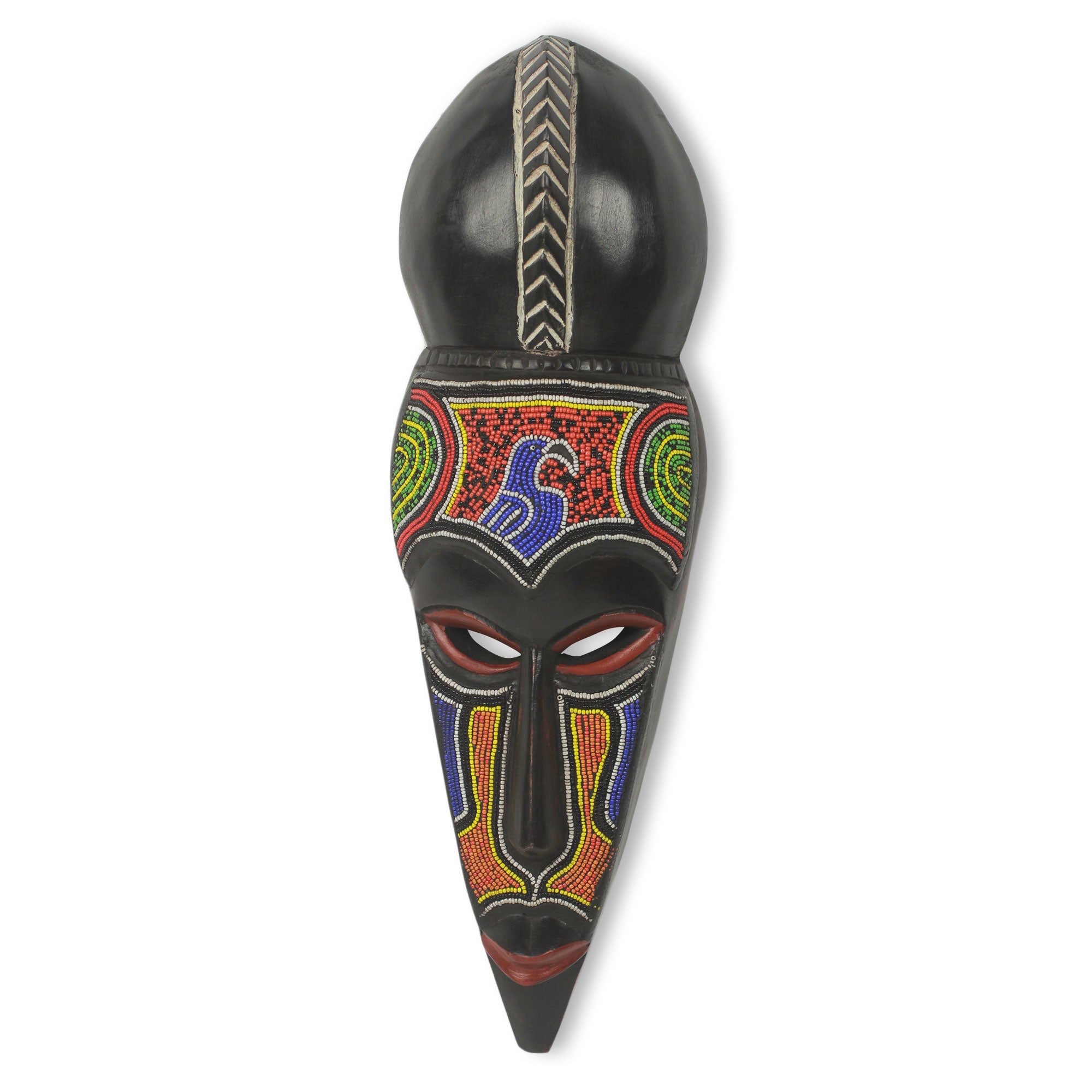 Premium Anuli Handcrafted African Wood Mask – Joyful Wall Art
