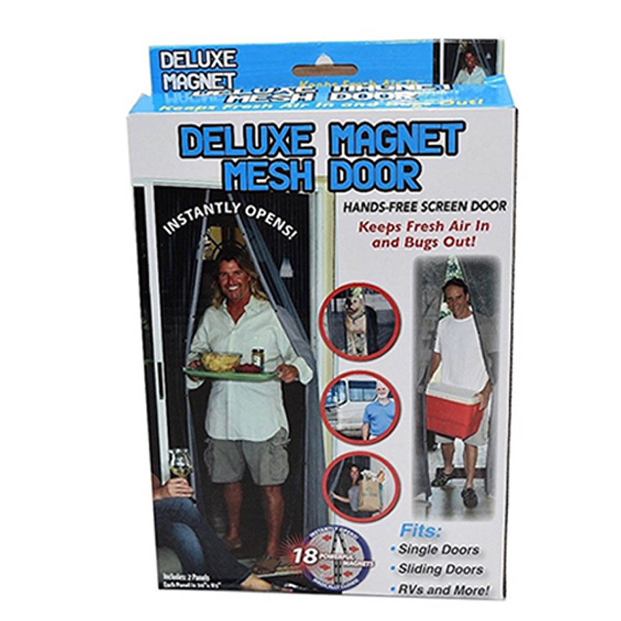Ultimate Hands-Free Magnetic Mesh Screen Door