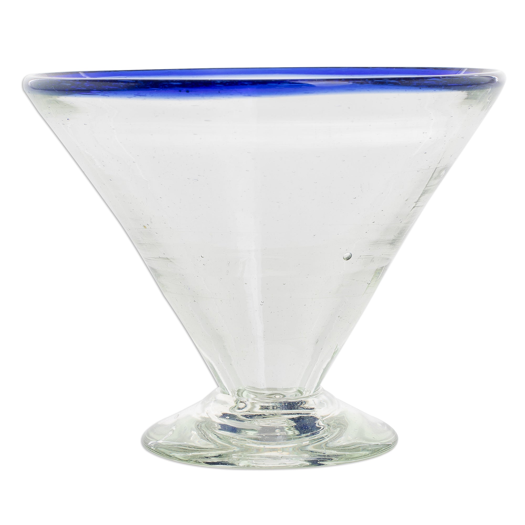 Premium Ocean Rim Recycled Glass Martini Glasses - Eco-Friendly Set of 4