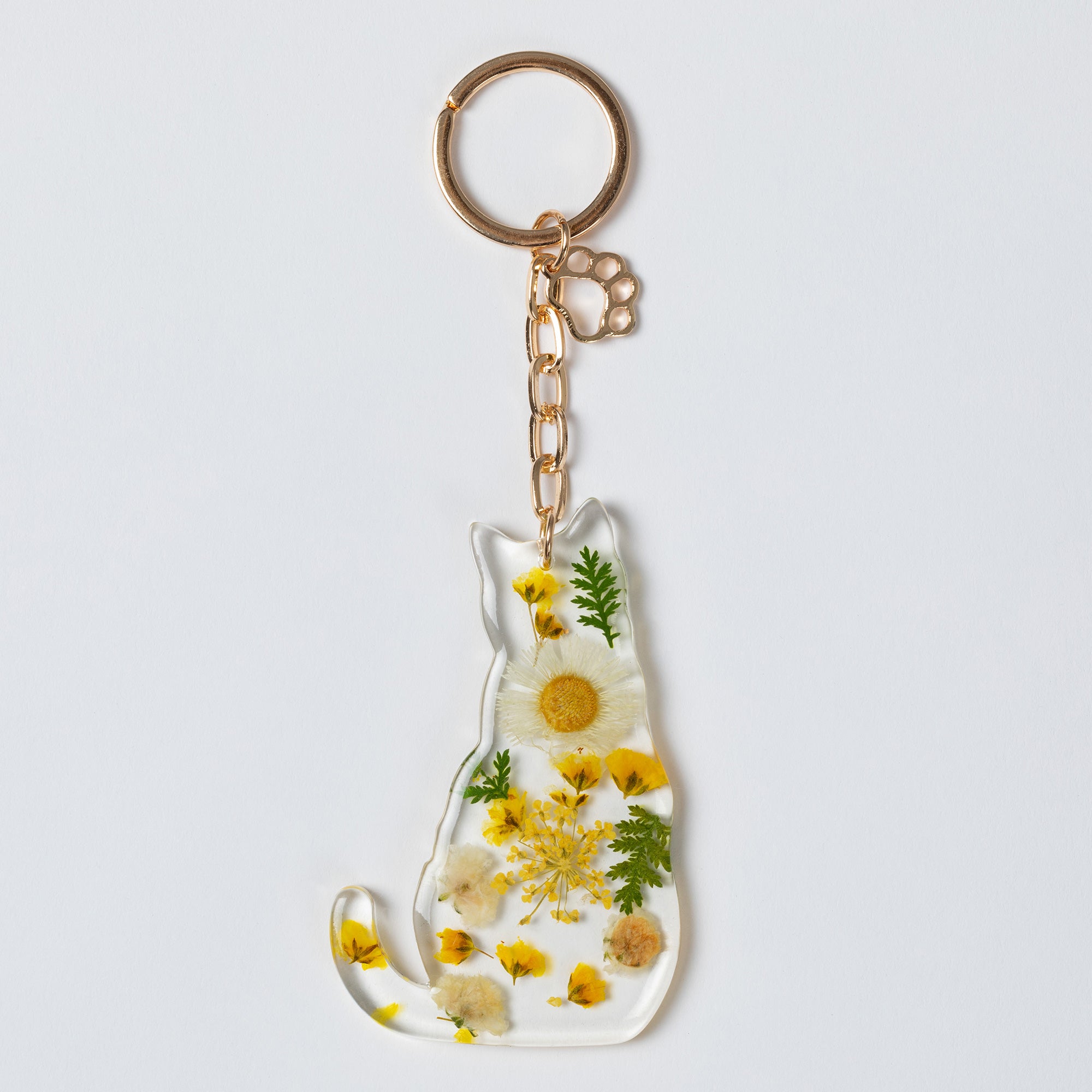 Premium Real Flowers Pet Keychain - Glamorous & Unique