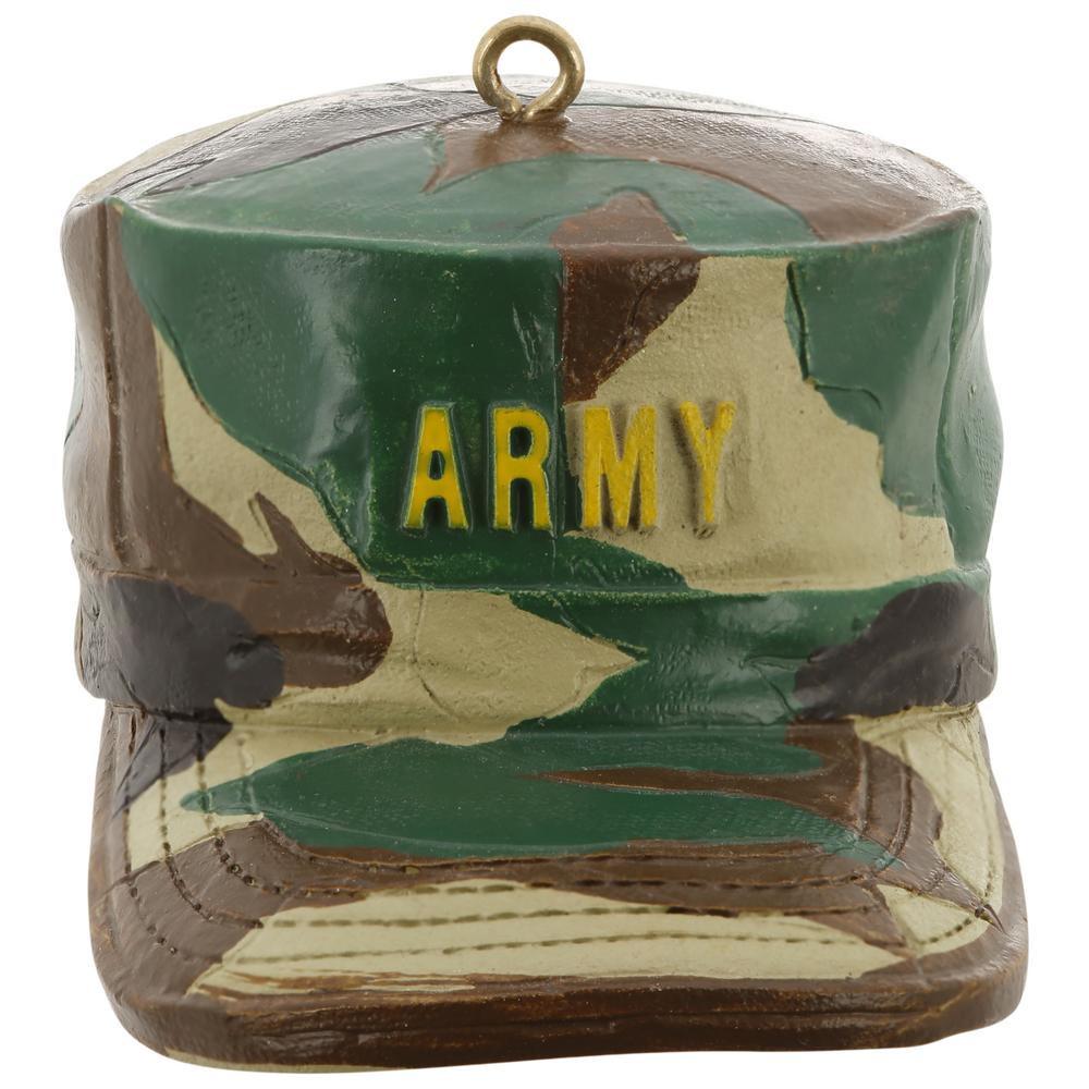 Premium Military Hat Ornament - Honoring Heroes