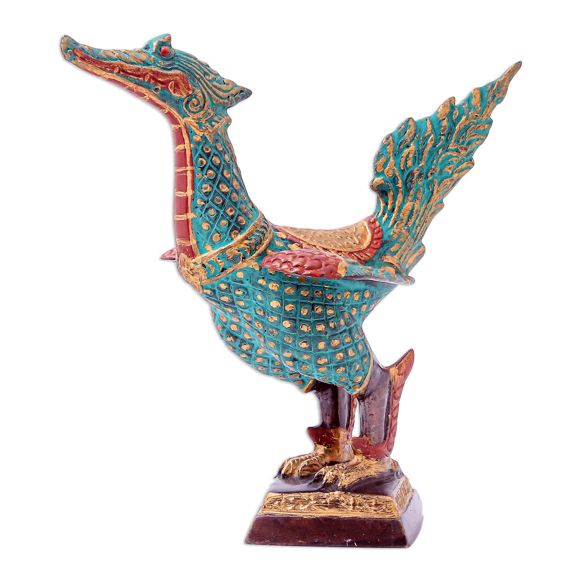 Premium Handmade Brass Thai Swan Sculpture – Elegant Home Décor