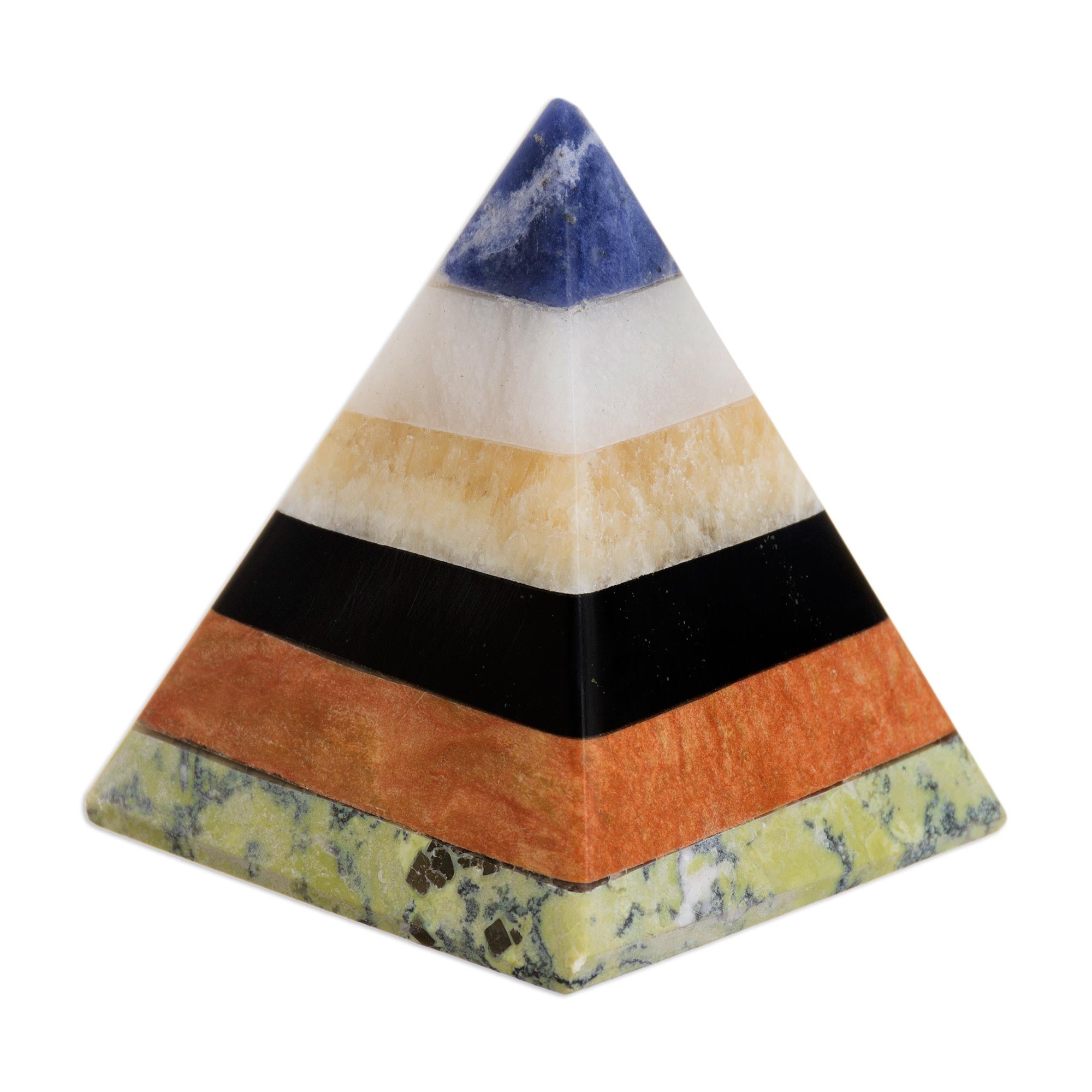 Premium Handcrafted Gemstone Pyramid – Ultimate Energy Sculpture & Paperweight