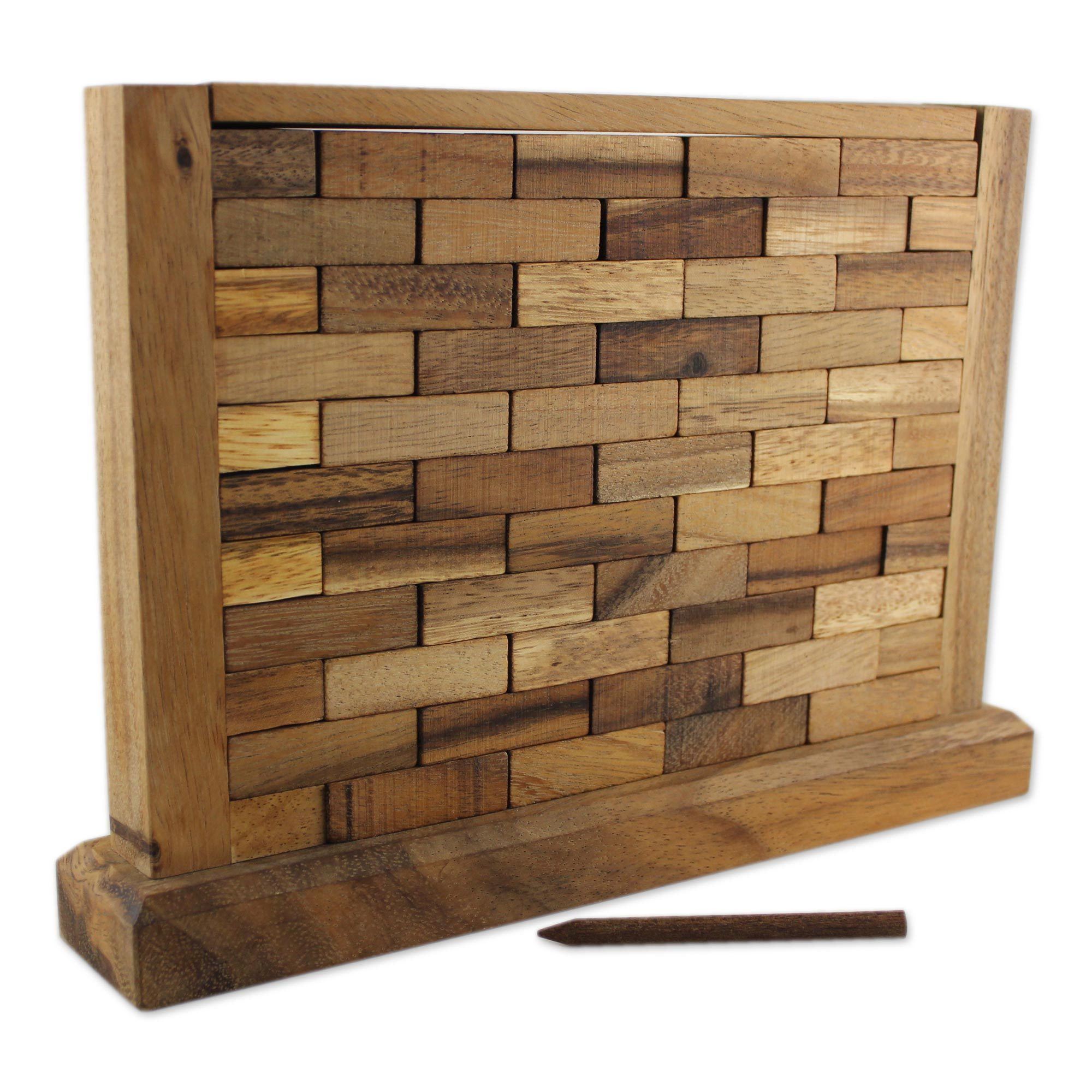 Premium Handcrafted Wooden Stacking Wall Game - Ultimate Family Fun