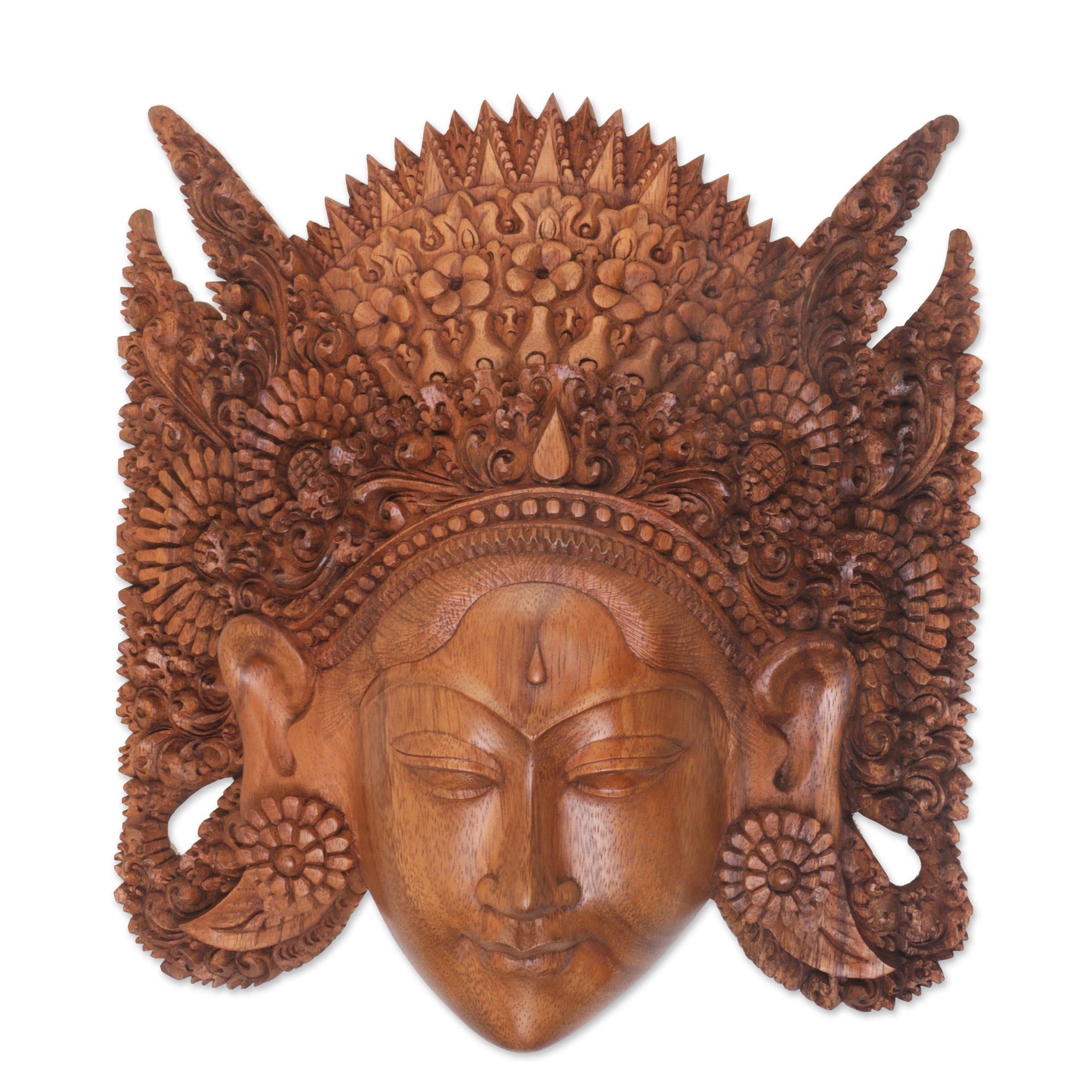 Premium Handcarved Sita Wood Mask – Exquisite Balinese Artistry