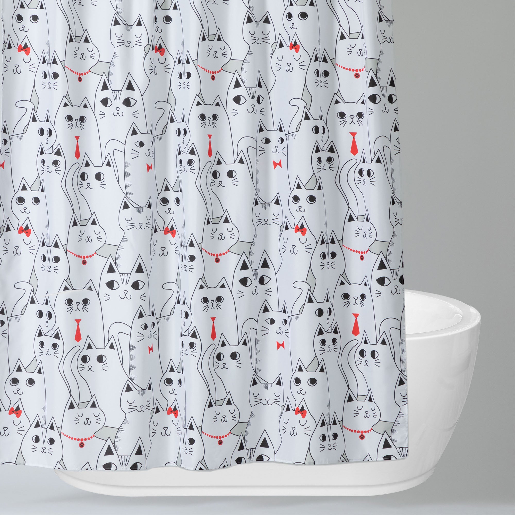 Premium Animal Lover's Shower Curtain Set with 12 Hooks - Upgrade Your Bathroom Decor