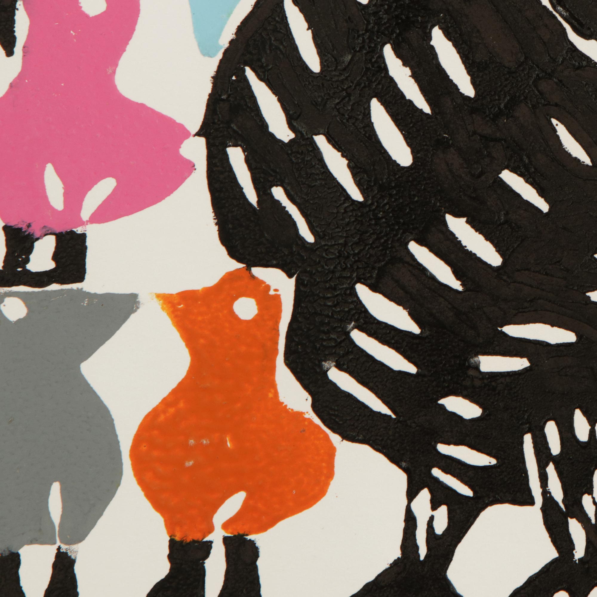 Premium Handcrafted Woodcut Print: The Hen and Her Chicks by J. Borges