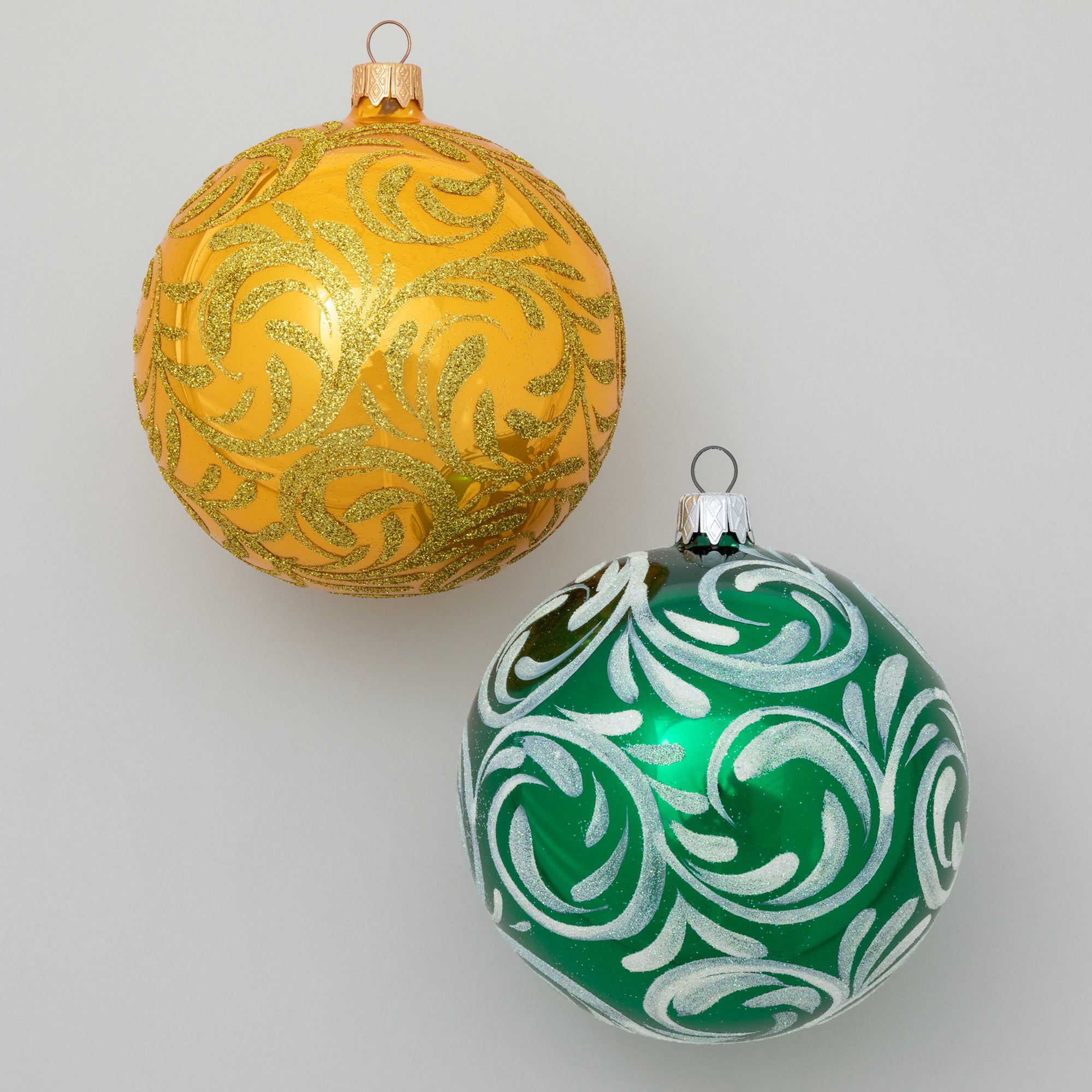 Premium Ukrainian Handmade Christmas Glass Ornament - Unique Holiday Decor