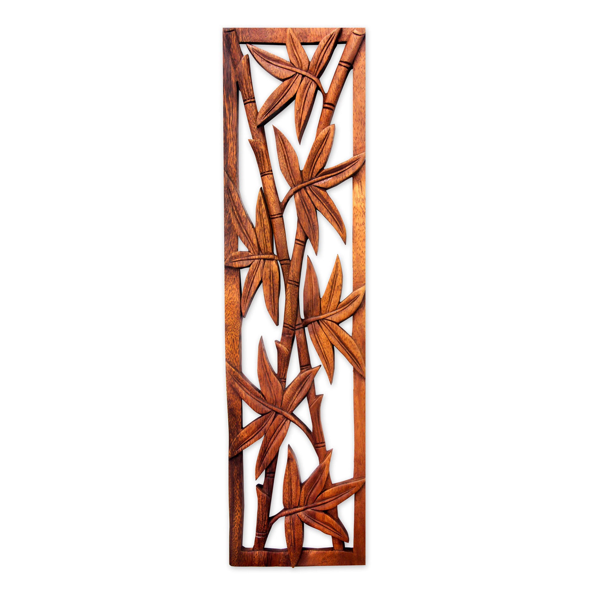 Premium Bamboo Forest Wood Relief Wall Art