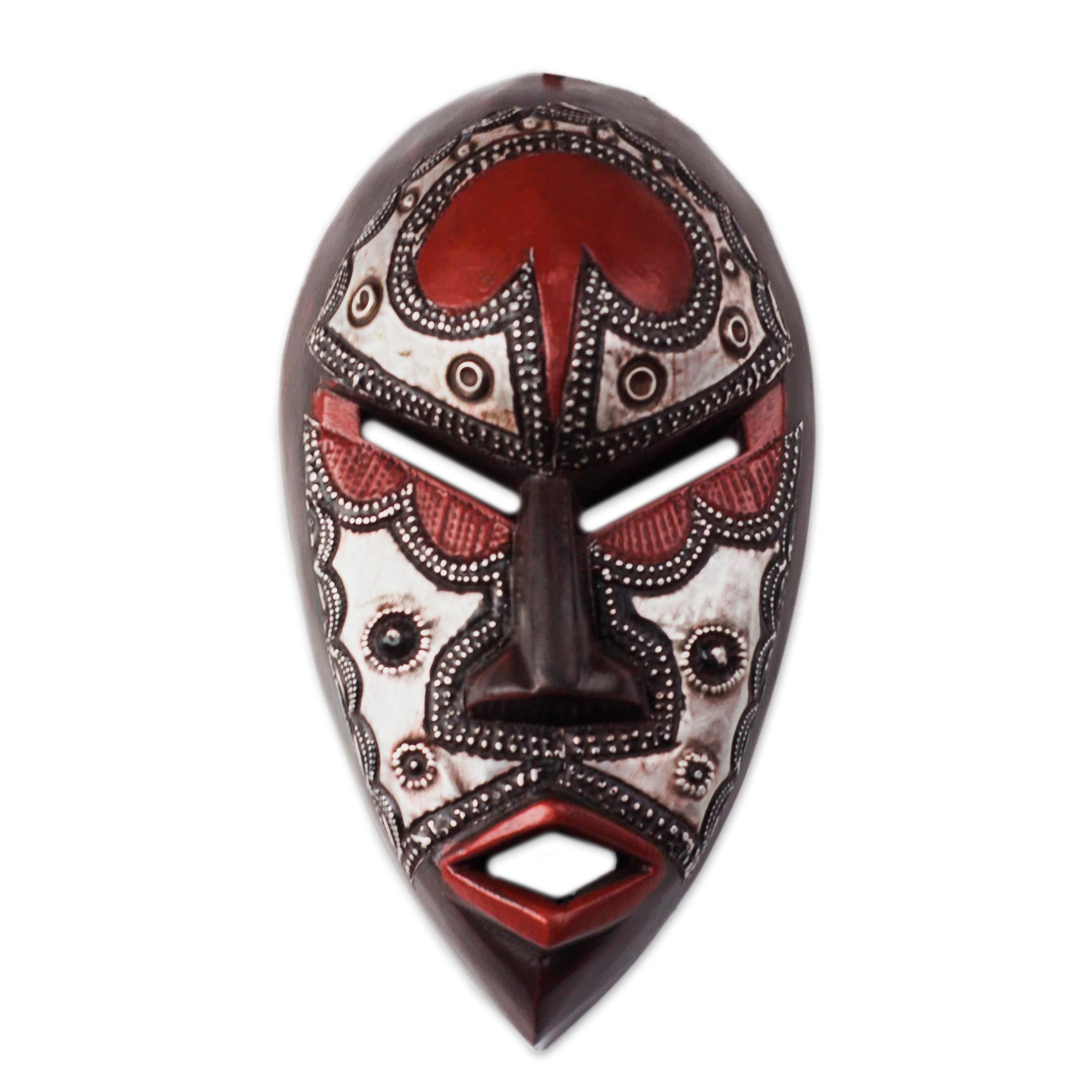 Premium African Lover Wall Mask – Handcrafted Ghanaian Art
