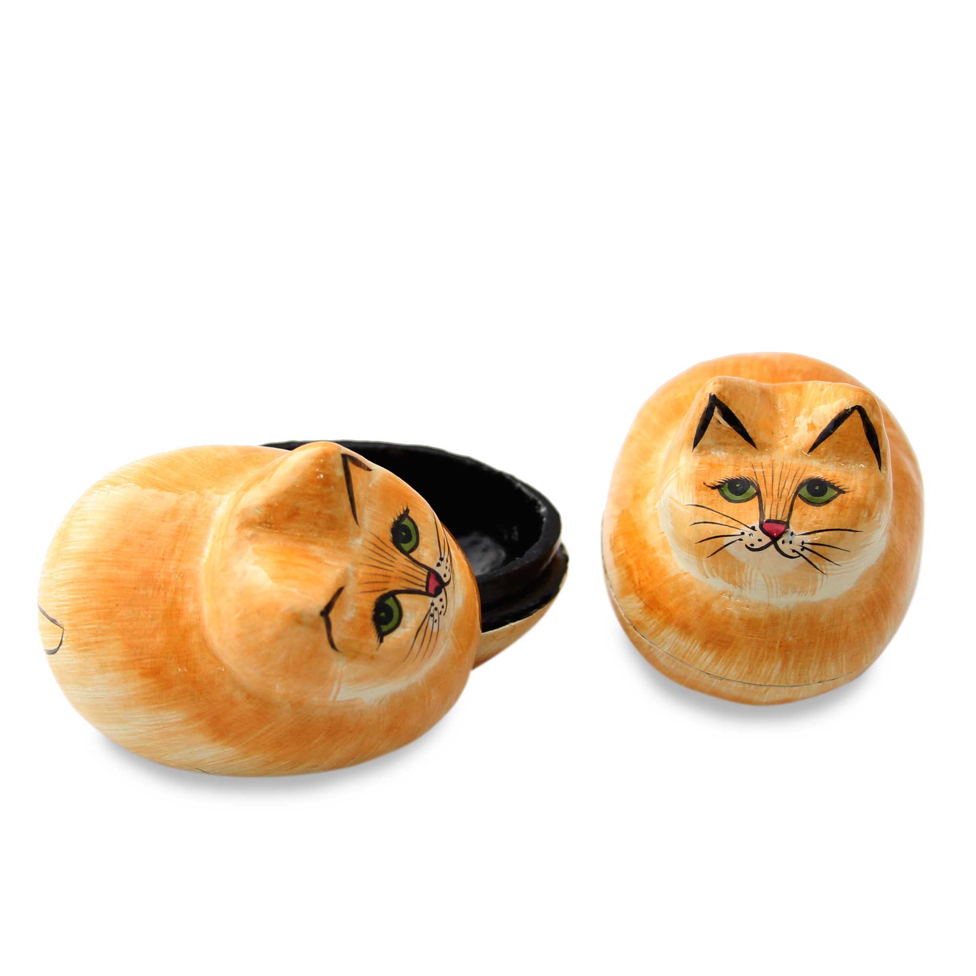Premium Handcrafted Charismatic Cat Boxes - Papier Mache Artistry