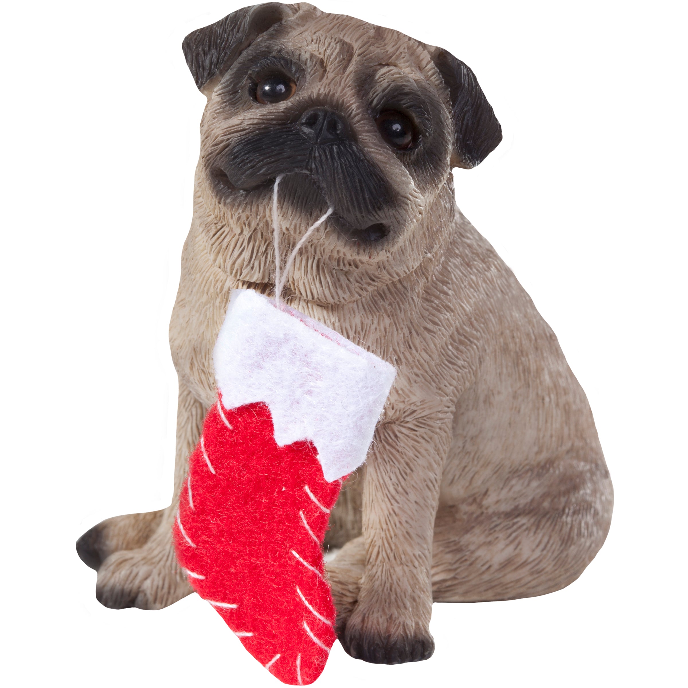 Premium Hand-Painted Pug Christmas Ornament - Ultimate Holiday Decoration