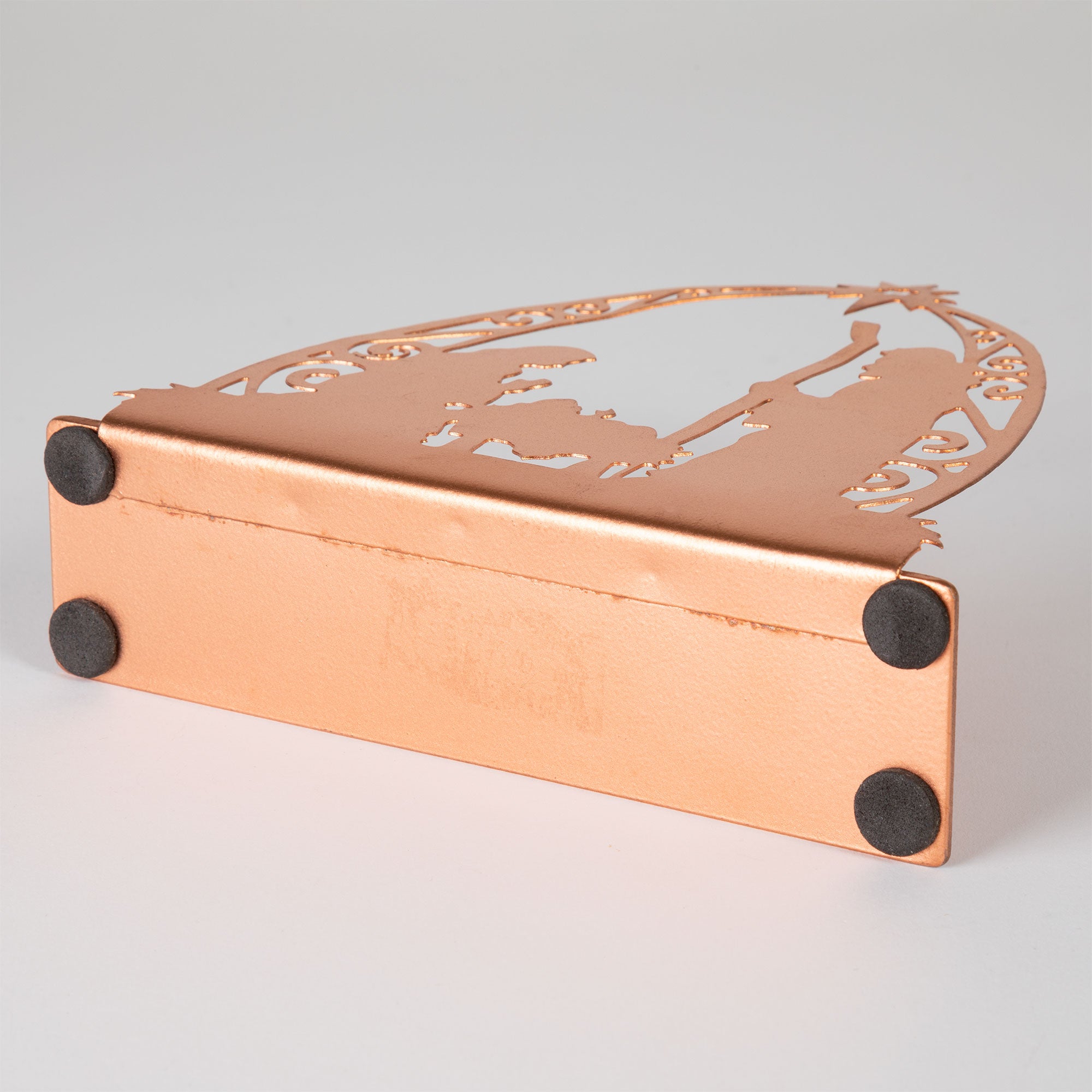Premium Rose Gold Nativity Tea Light Candle Holder - Handcrafted Elegance