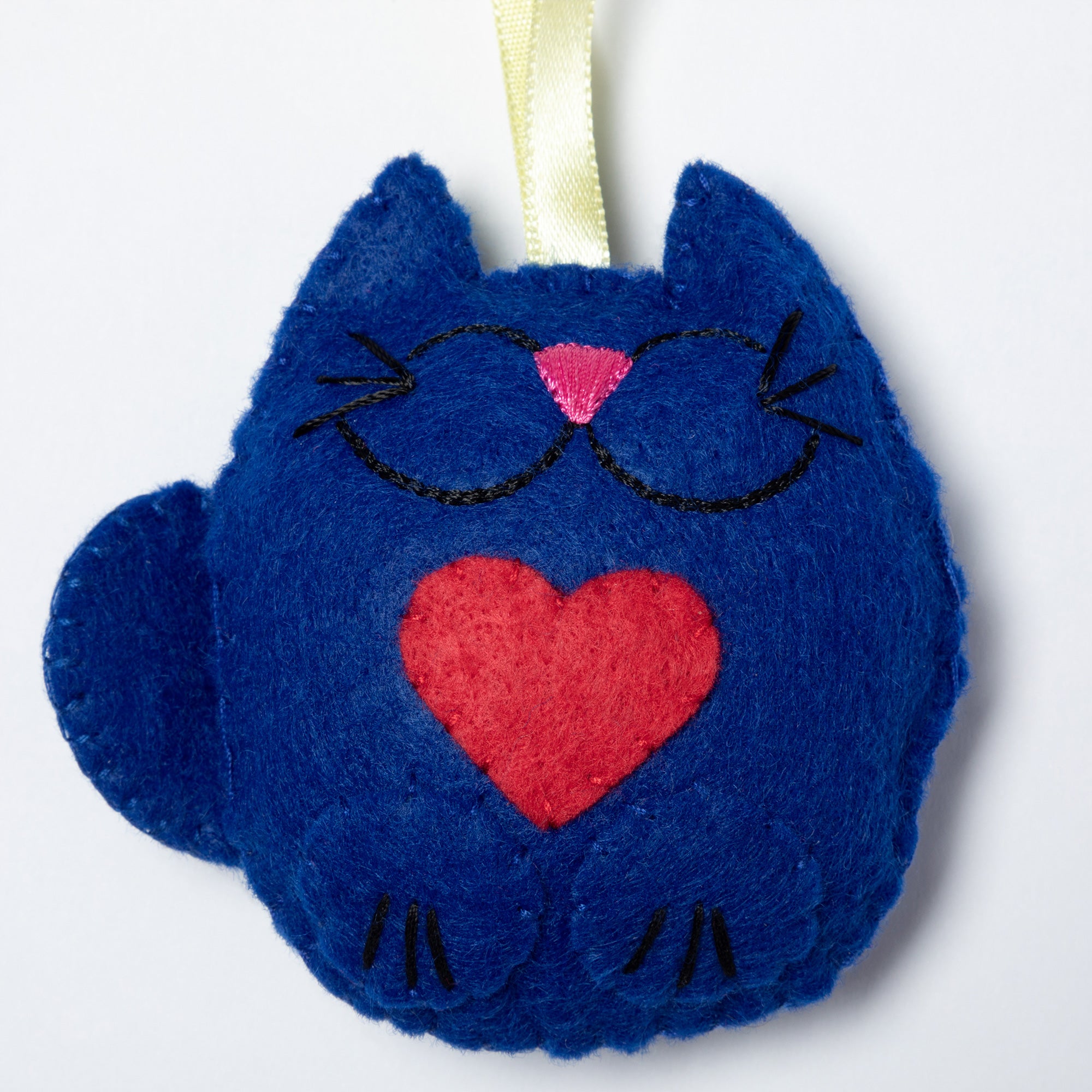 Premium Handmade Cat Ornaments - Whimsical Set of 3