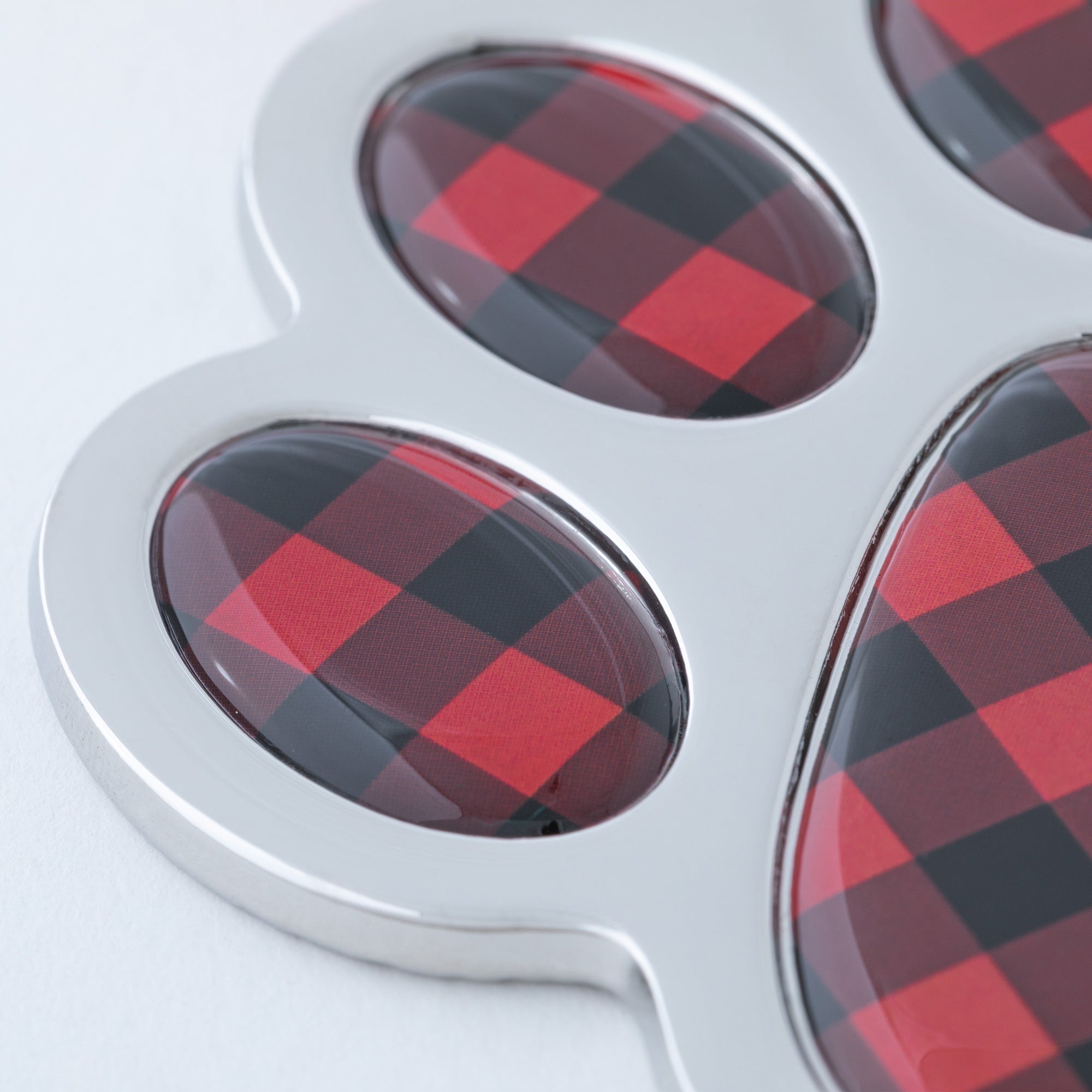 Premium Gingham Paw Print Ornament - Ultimate Holiday Charm