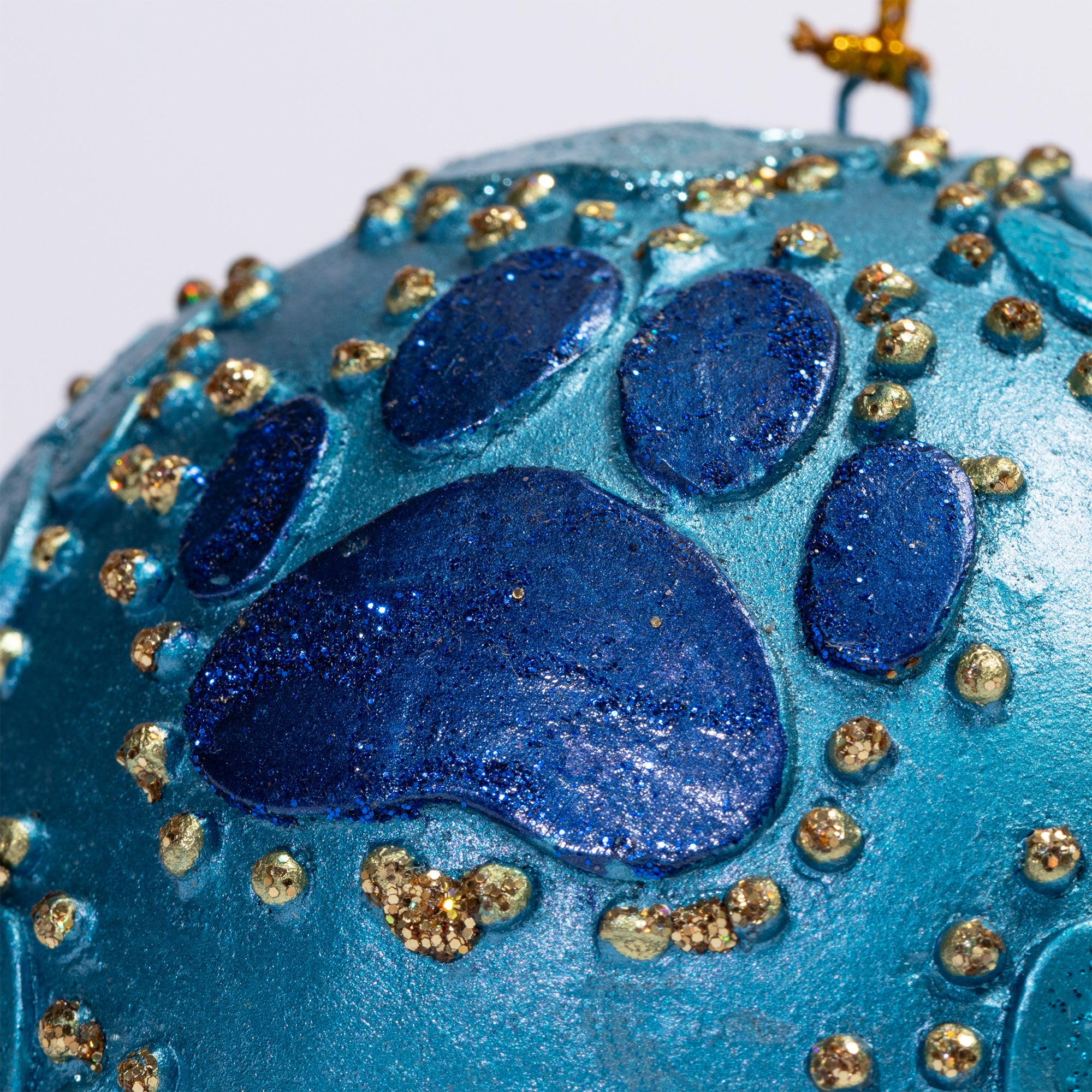 Premium Beaded Paw Print Ornament | Fair Trade Handcrafted