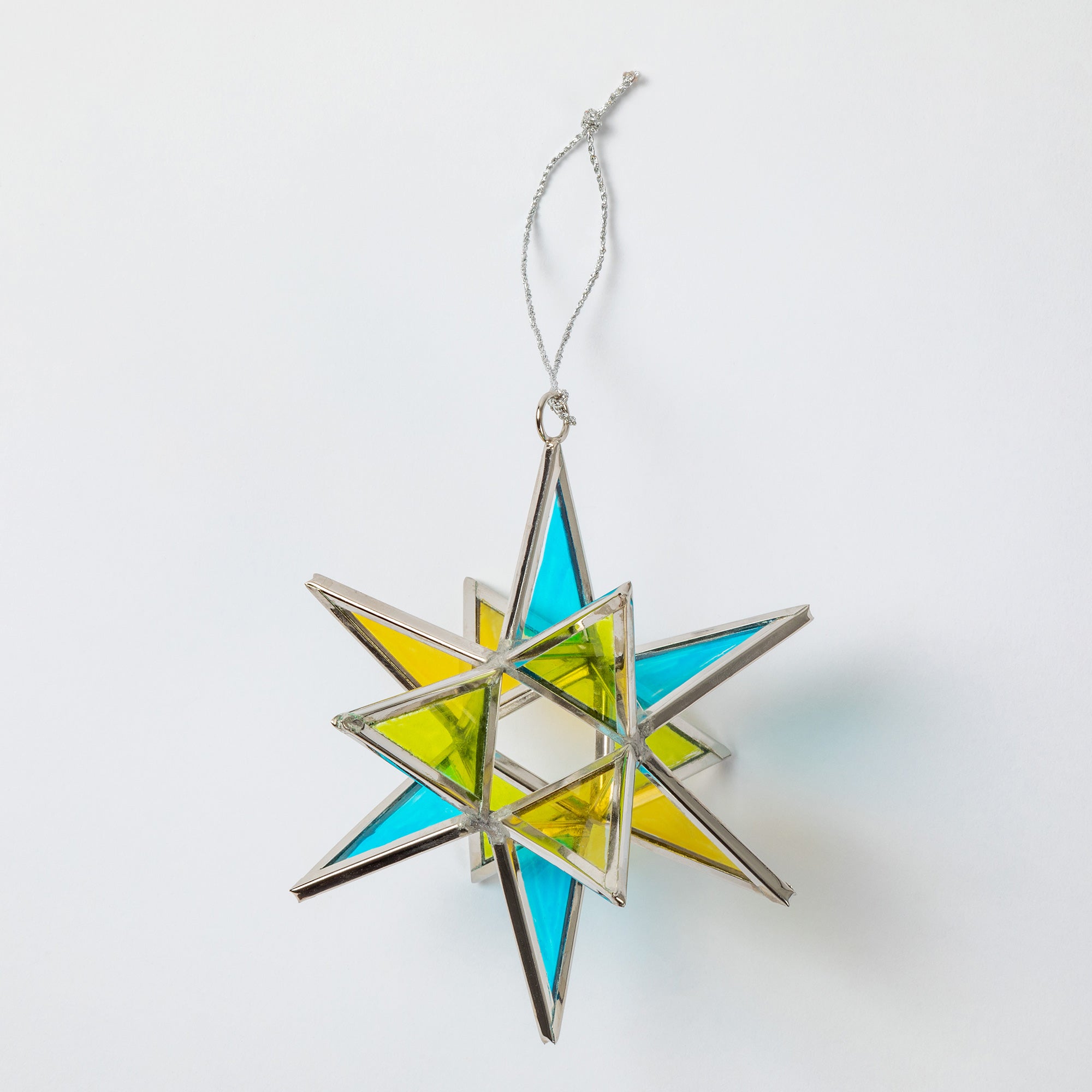 Premium Handcrafted Moravian Star Ornament | Fair Trade Stained Glass Decor