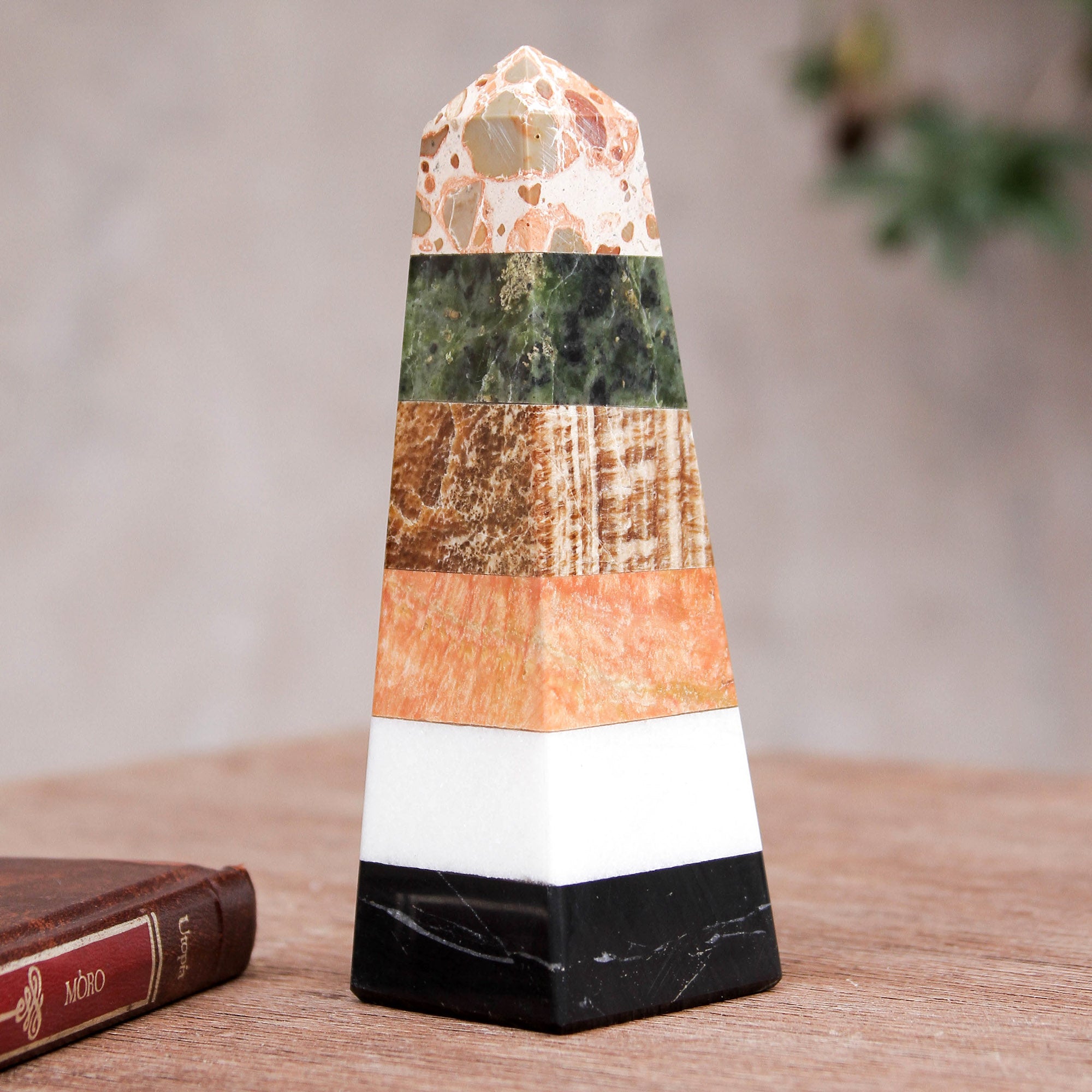 Premium Total Energy Multi-Gemstone Obelisk – Ultimate Feng Shui Decor