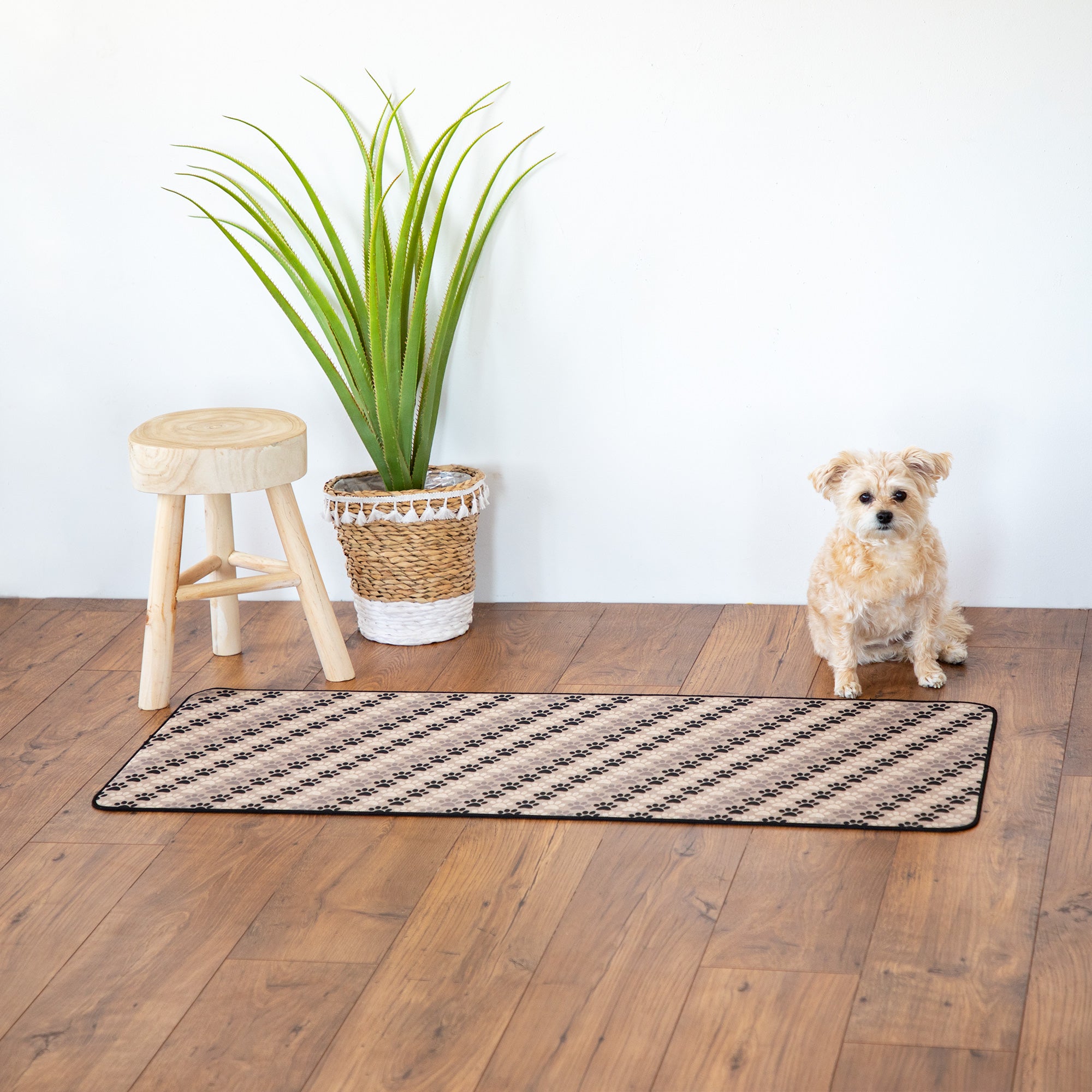 Premium Diagonal Paws Floor Runner - Ultimate Style & Safety