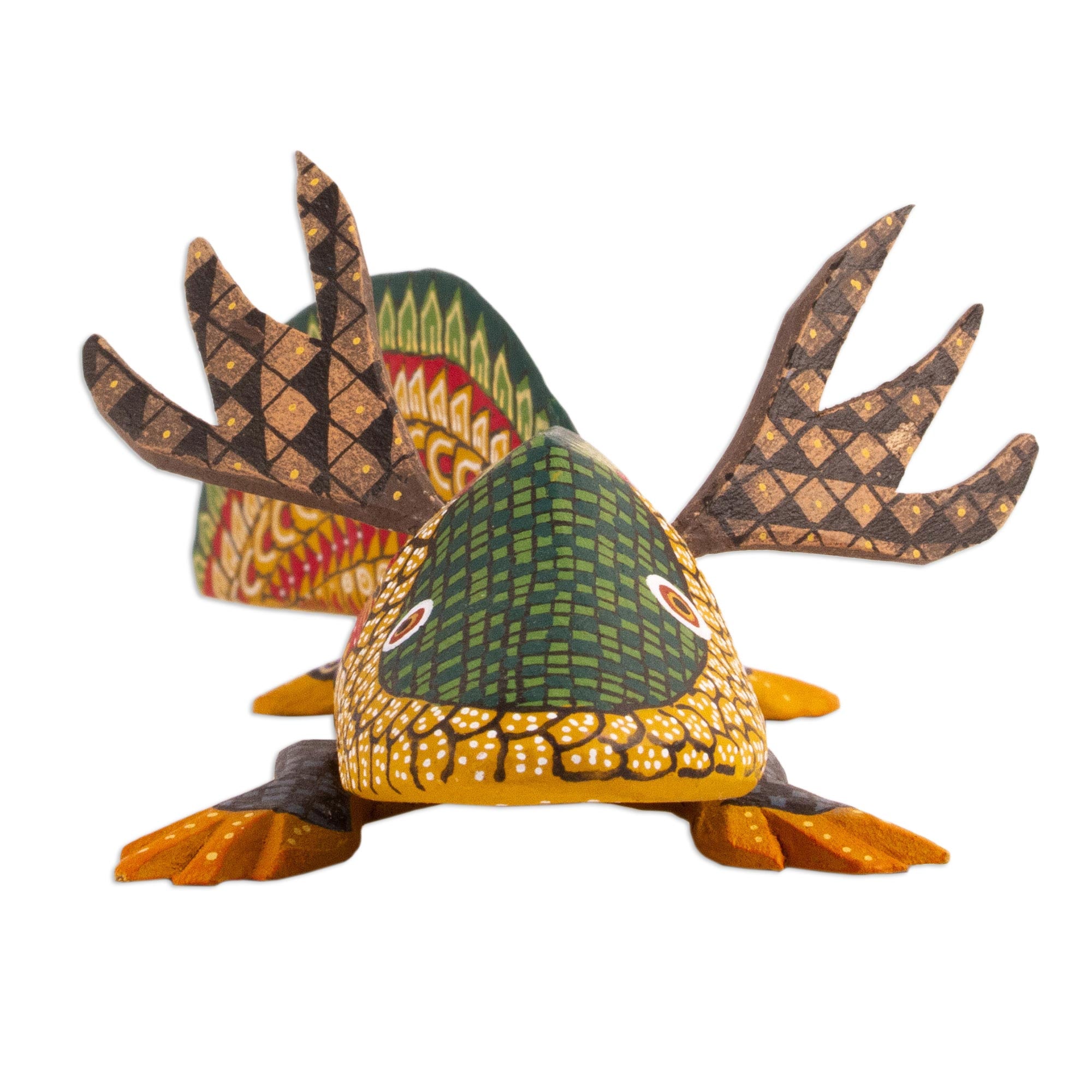 Premium Hand-Carved Axolotl Alebrije Sculpture - Authentic Mexican Art