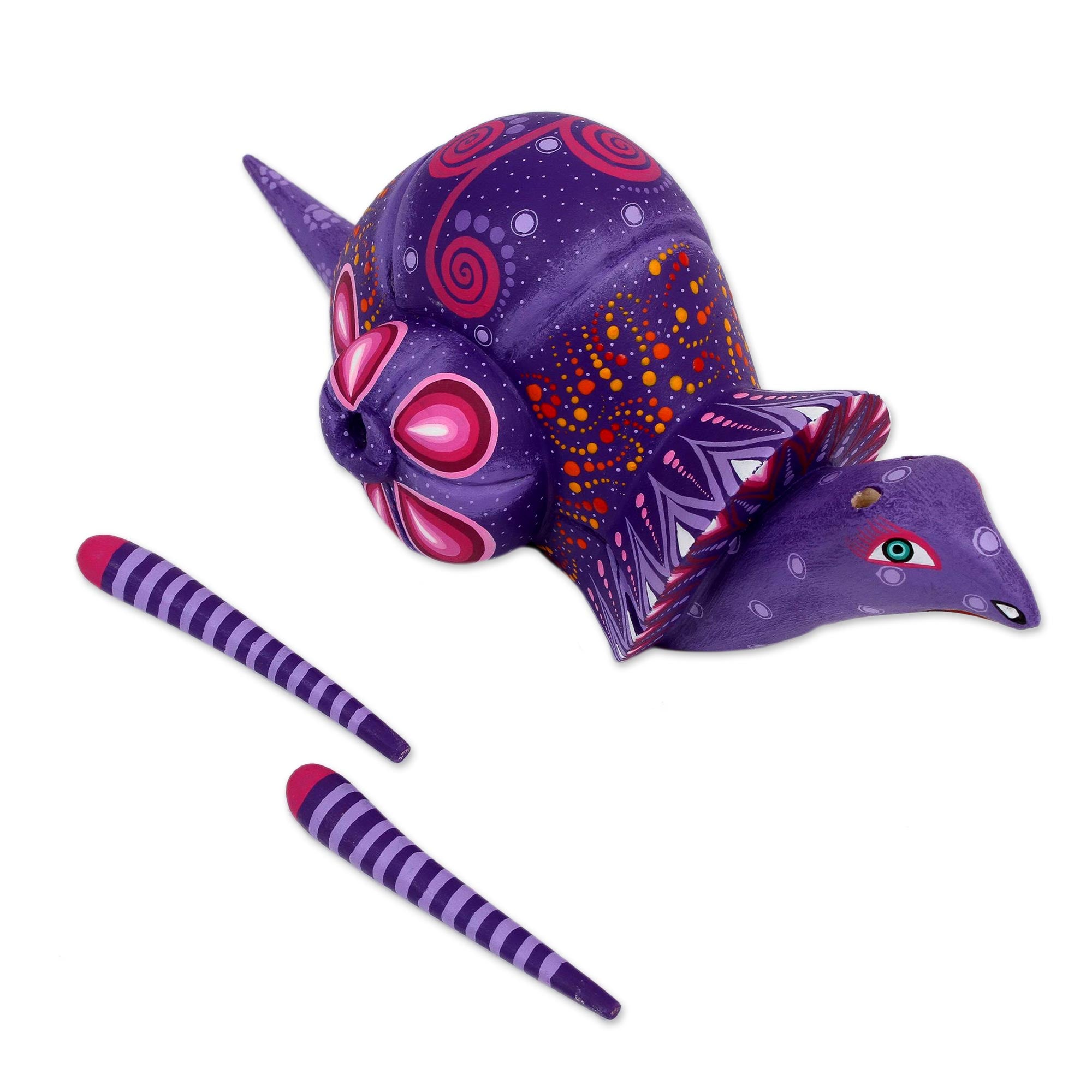 Premium Oaxaca Snail Alebrije Sculpture – Handcrafted Mexican Folk Art