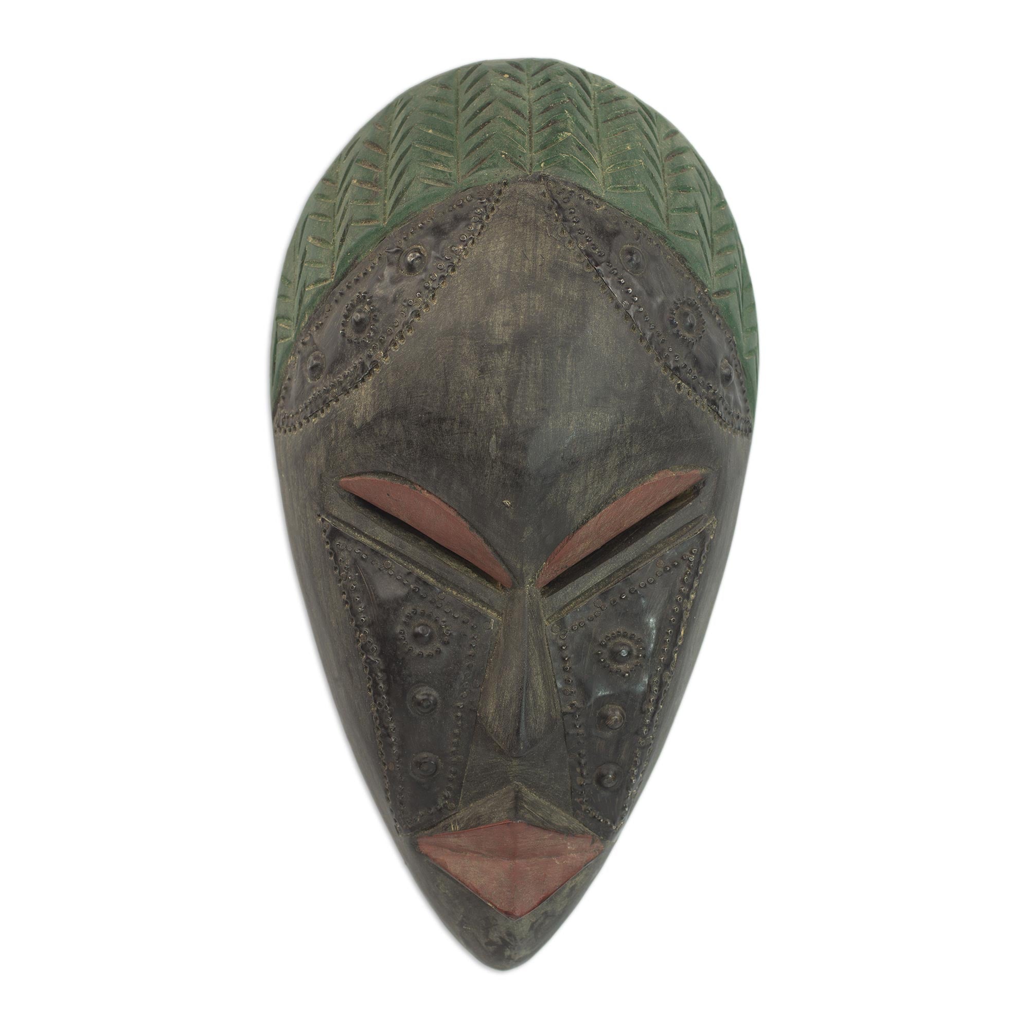 Premium Handcrafted African Wood Mask - Ultimate Relaxation Art Piece