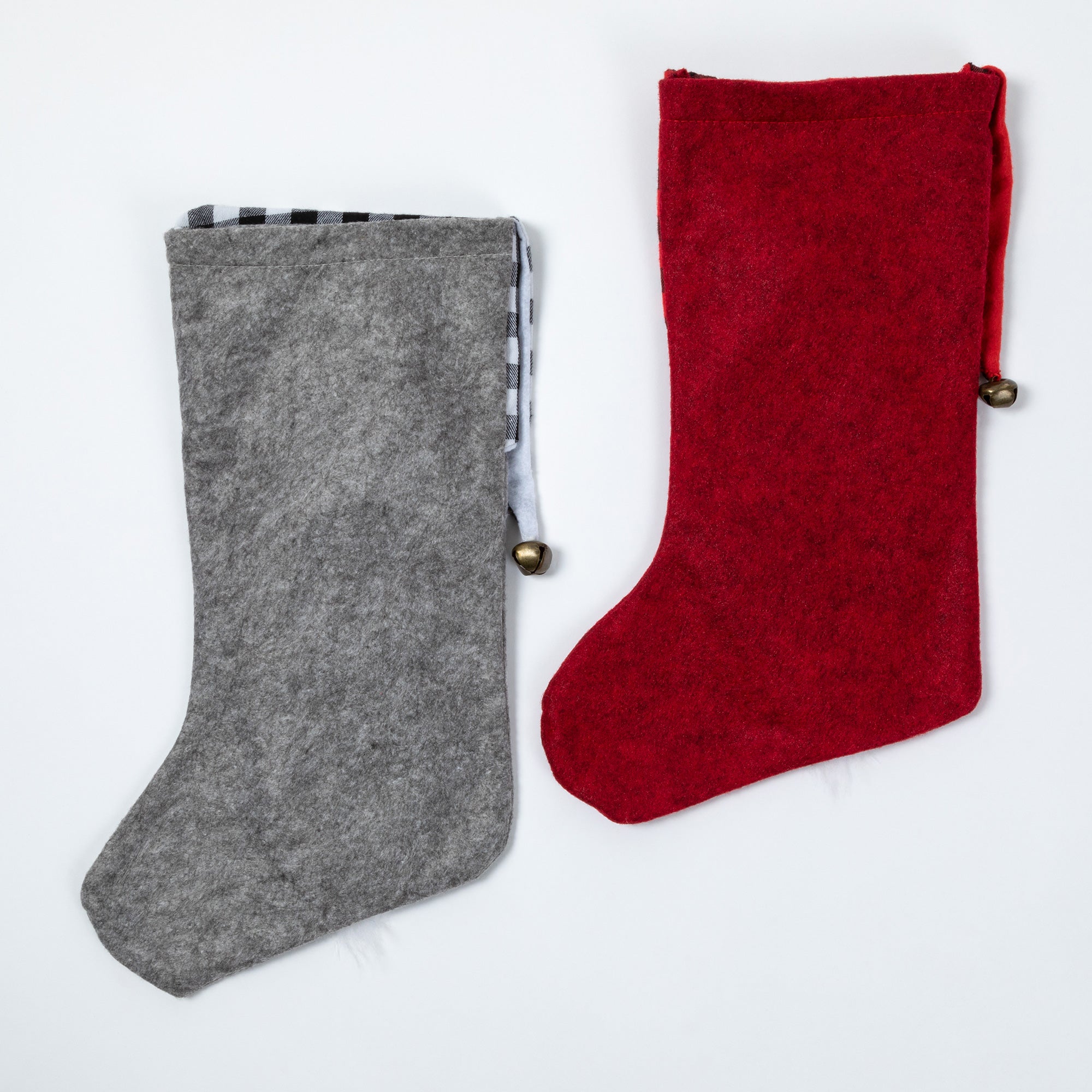 Premium Jingle Bell Gnome Stocking - Festive Holiday Decor