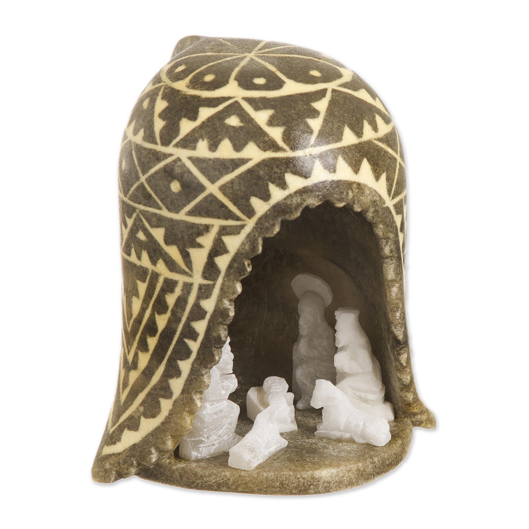 Premium Huamanga Stone Nativity Set - Christmas Peace Collection