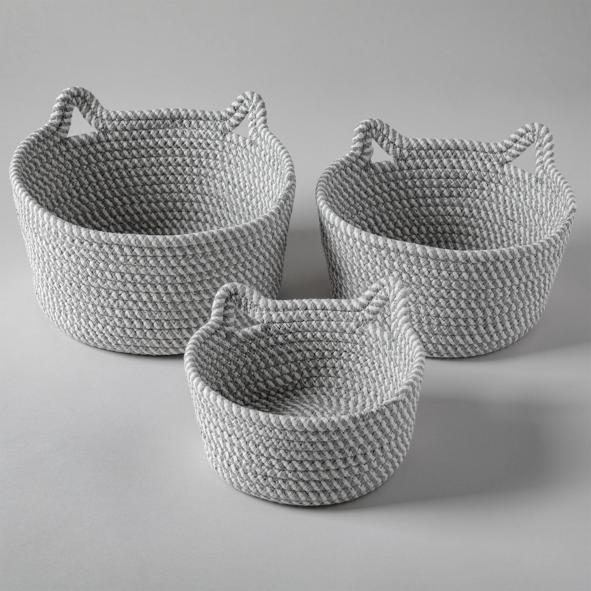 Premium Nesting Cat Storage Baskets - Ultimate Organizer Set of 3