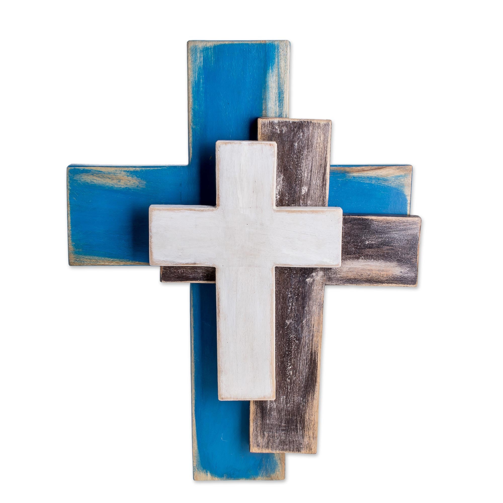 Premium Trinity Wall Cross – Handmade in Guatemala
