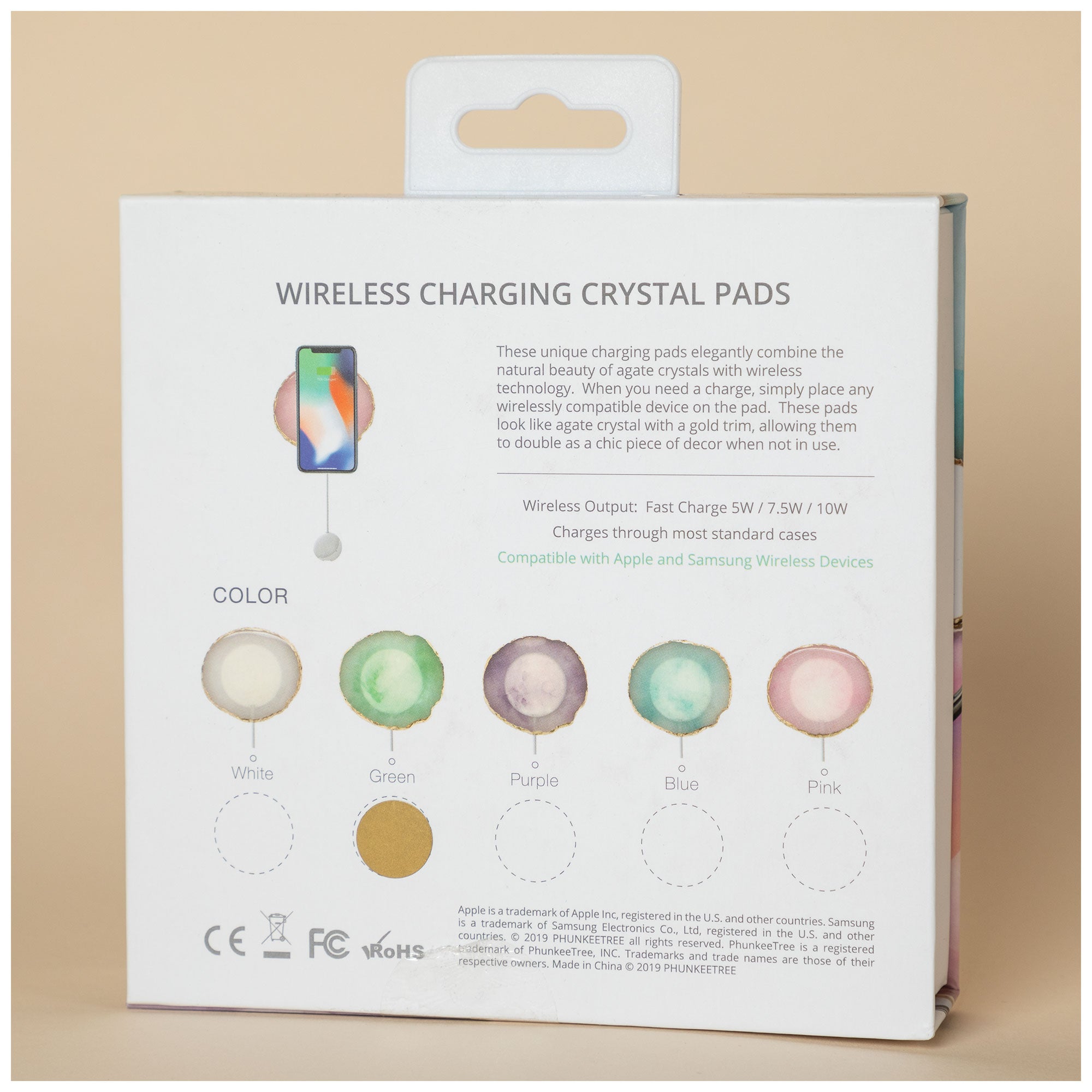 Premium Wireless Charging Agate Crystal Pad - Ultimate Style & Fast Charge