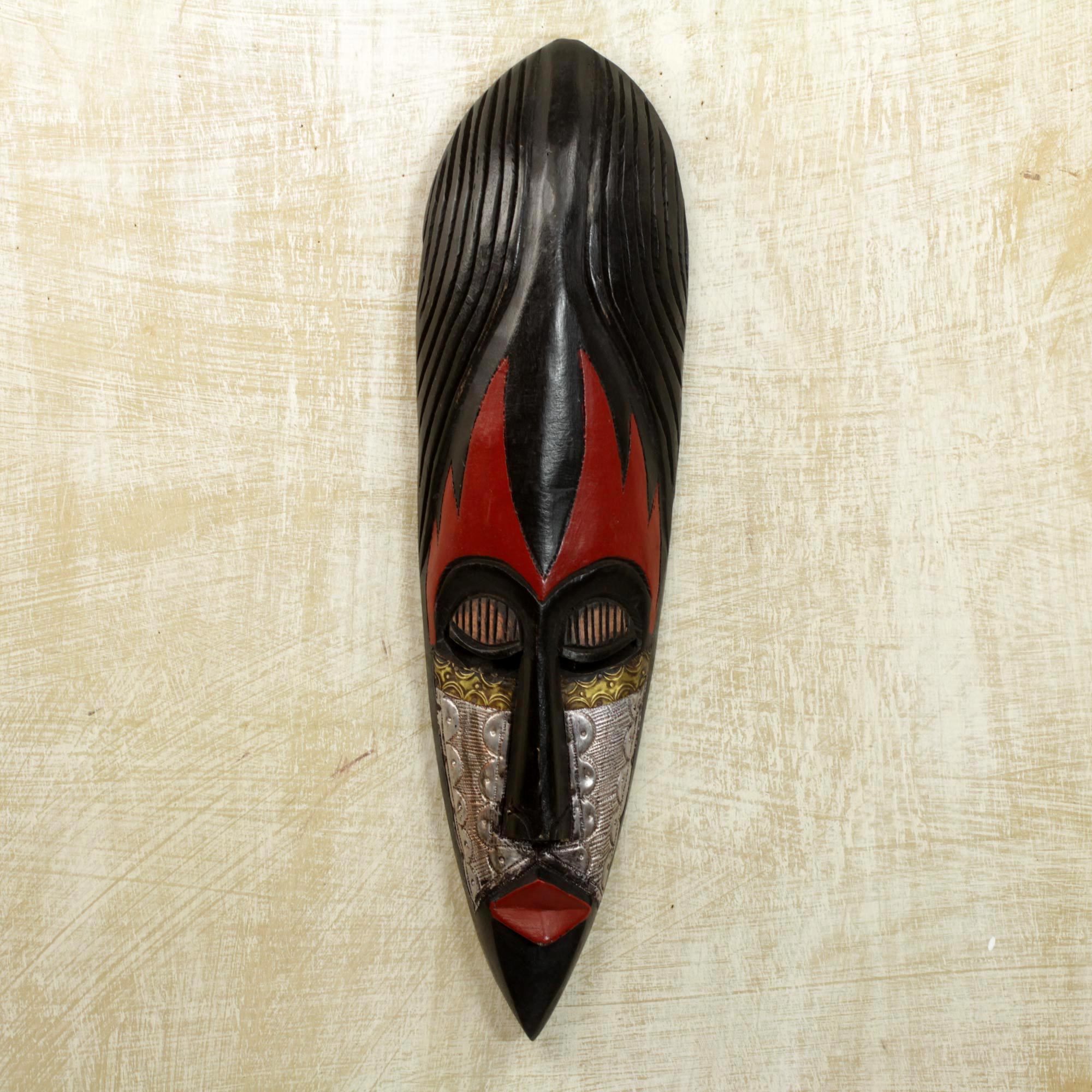 Premium Fulani Maiden Handcrafted Wood Mask