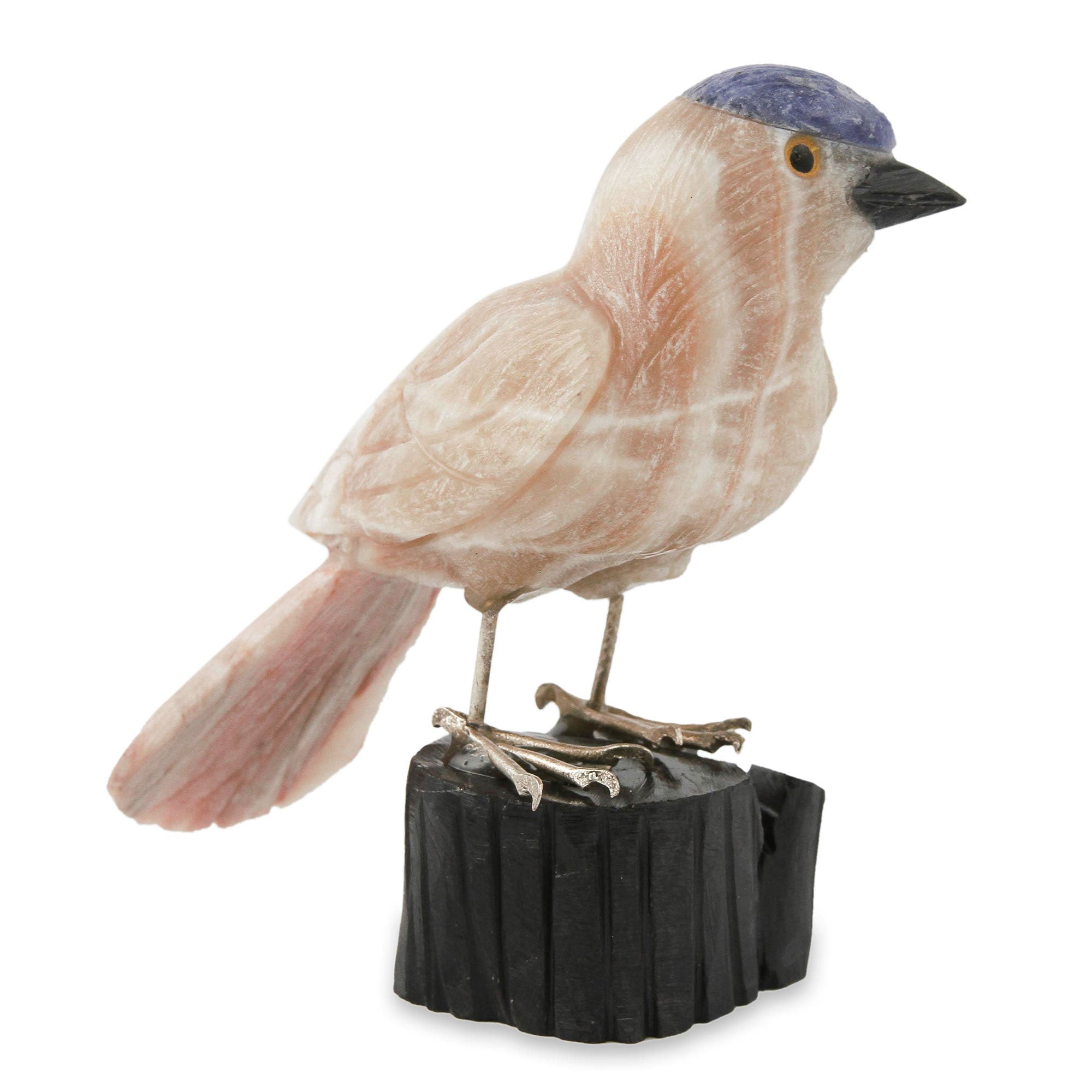 Premium Caramel Calcite Sparrow Sculpture - Ultimate Creativity Enhancer