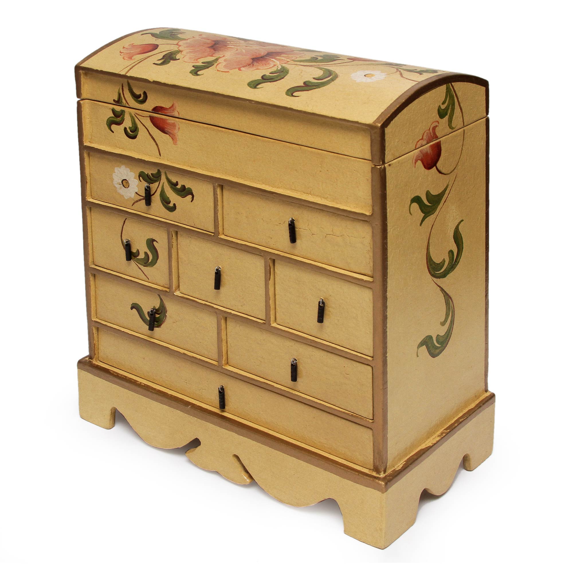 Premium Tulips Floral Wood Jewelry Box - Ultimate Storage Solution