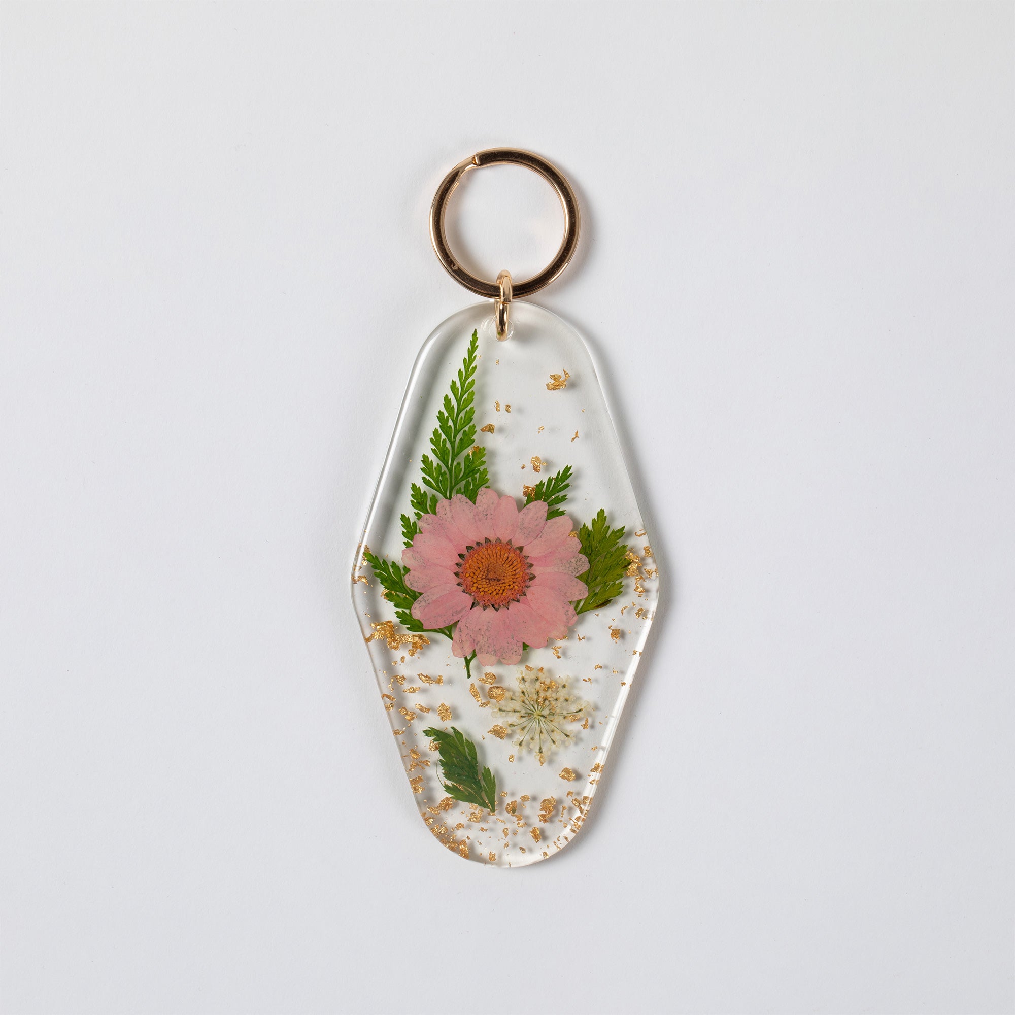 Premium Elegant Real Flowers Keychain - Nature's Beauty in Your Hands
