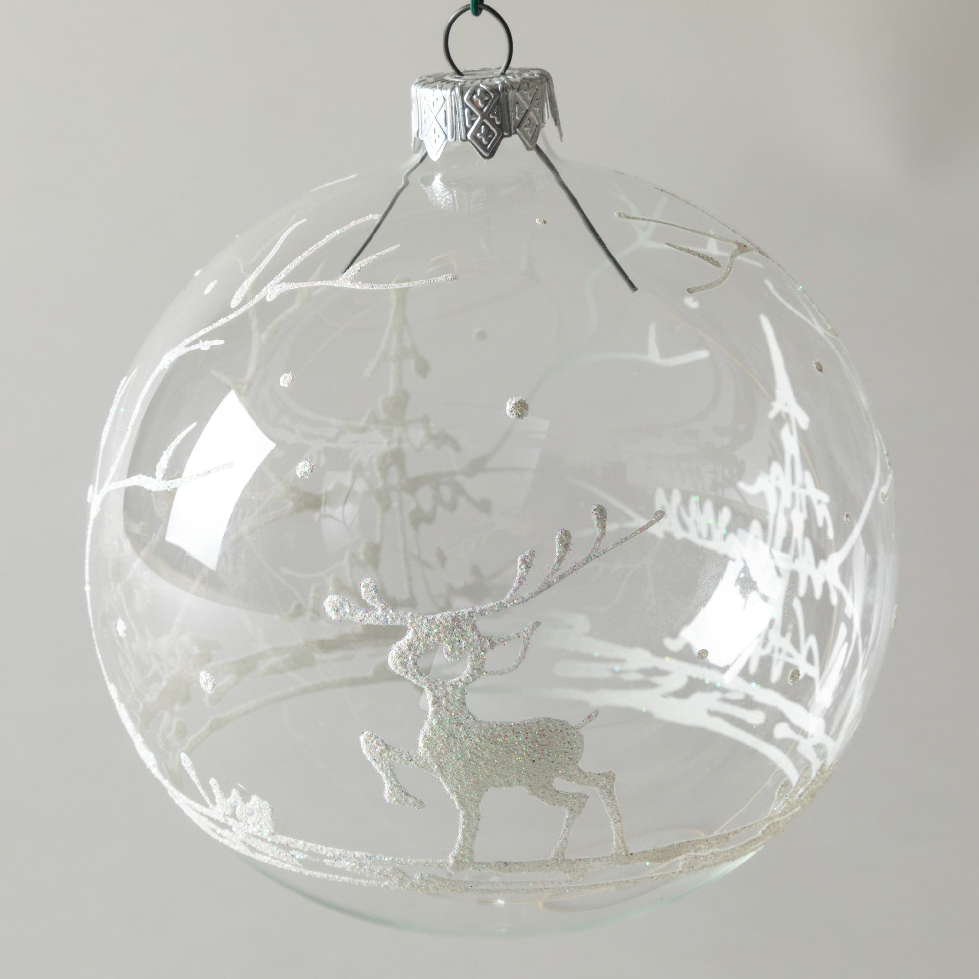 Premium Ukrainian Handmade Christmas Glass Ornament - Unique Holiday Decor