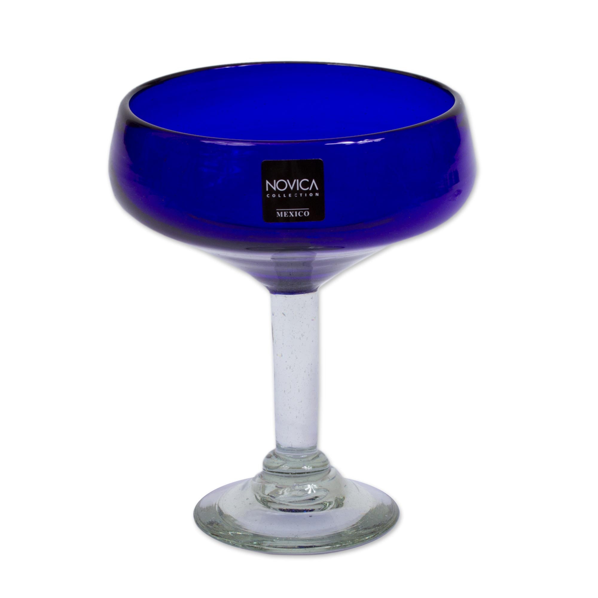 Premium Handblown Eco-Friendly Recycled Glass Margarita Set - Set of 6