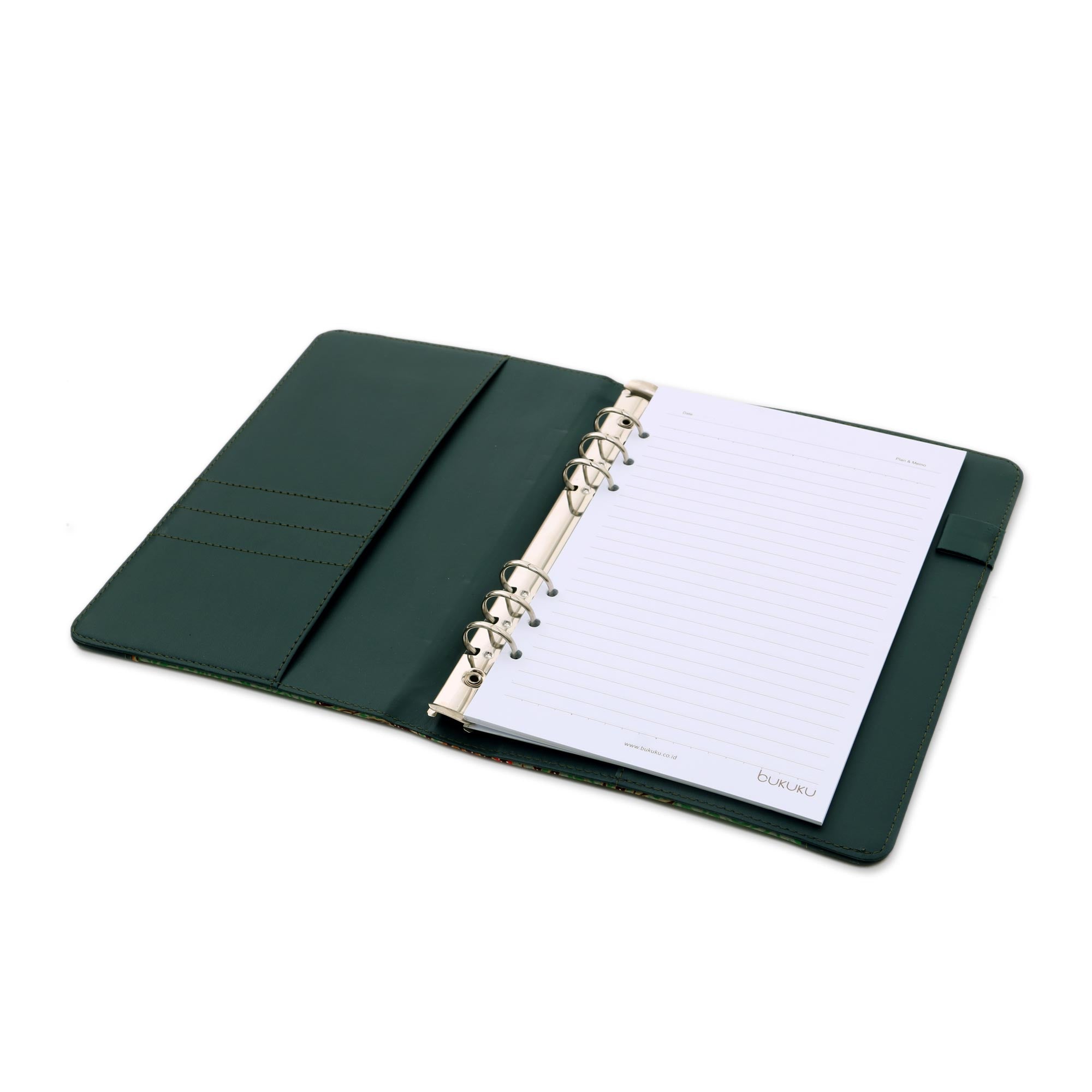 Premium Handmade Batik Cotton Planner - Writer's Eden Blue Edition