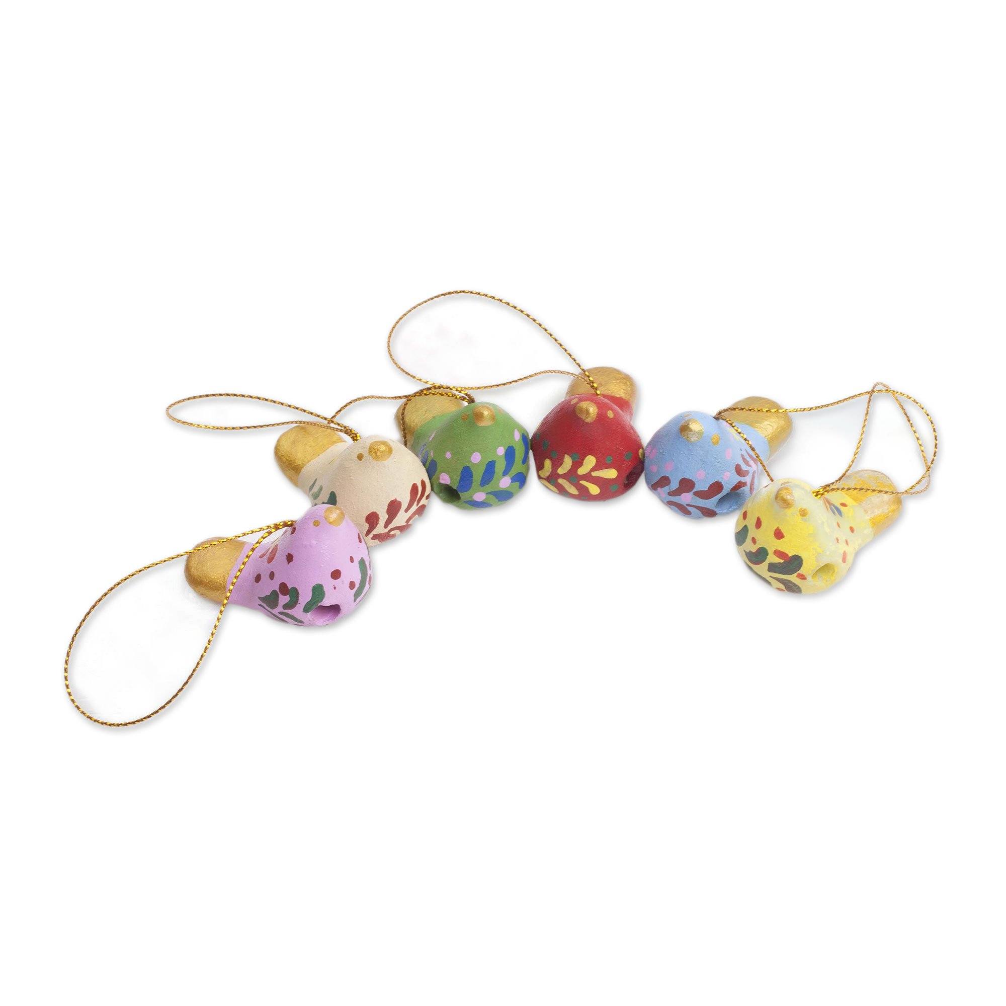 Premium Christmas Dove Ornaments - Handcrafted Set of 6