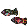 Premium Handwoven Swimming Fish Ornaments - Set of 2