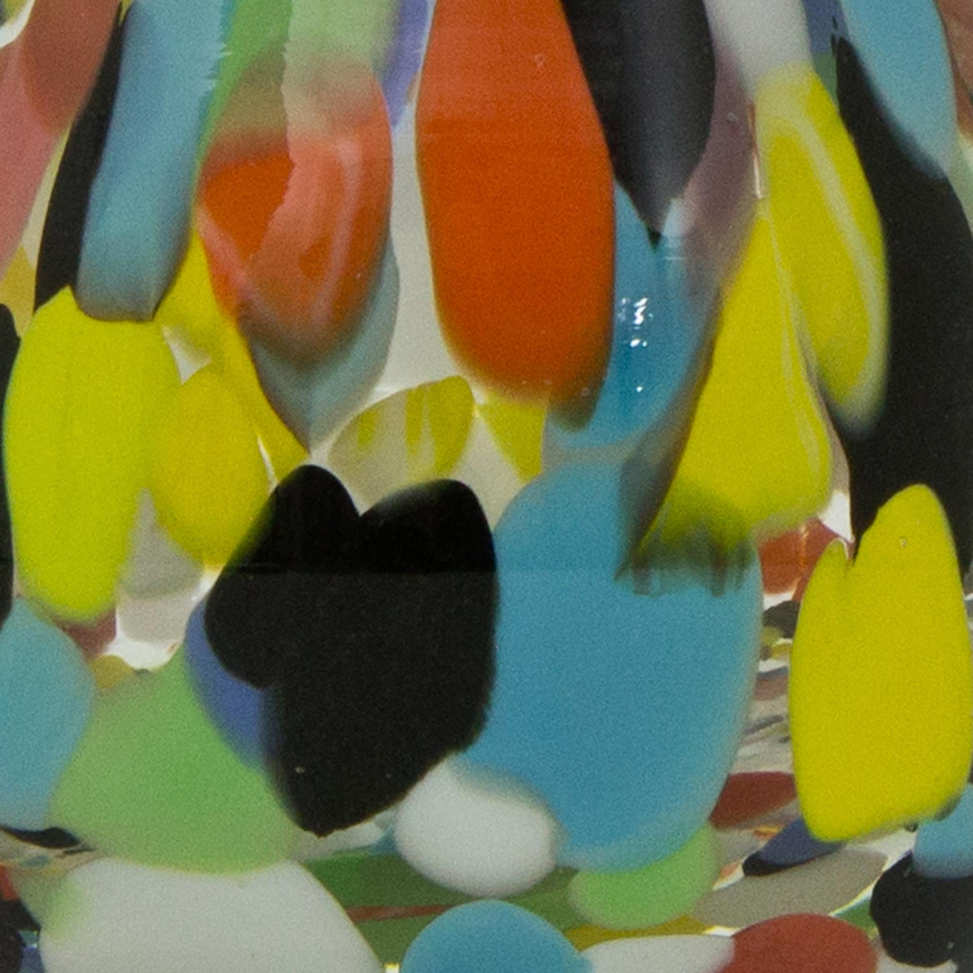 Premium Impressionist Spring Glass Vase - Handcrafted Art Piece