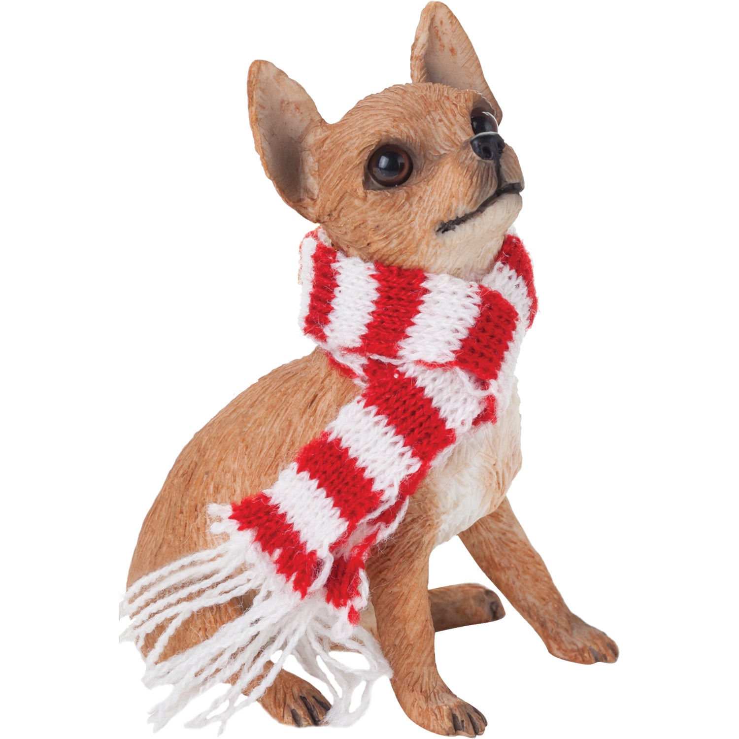 Premium Tan Chihuahua Christmas Ornament - Handcrafted Holiday Decor