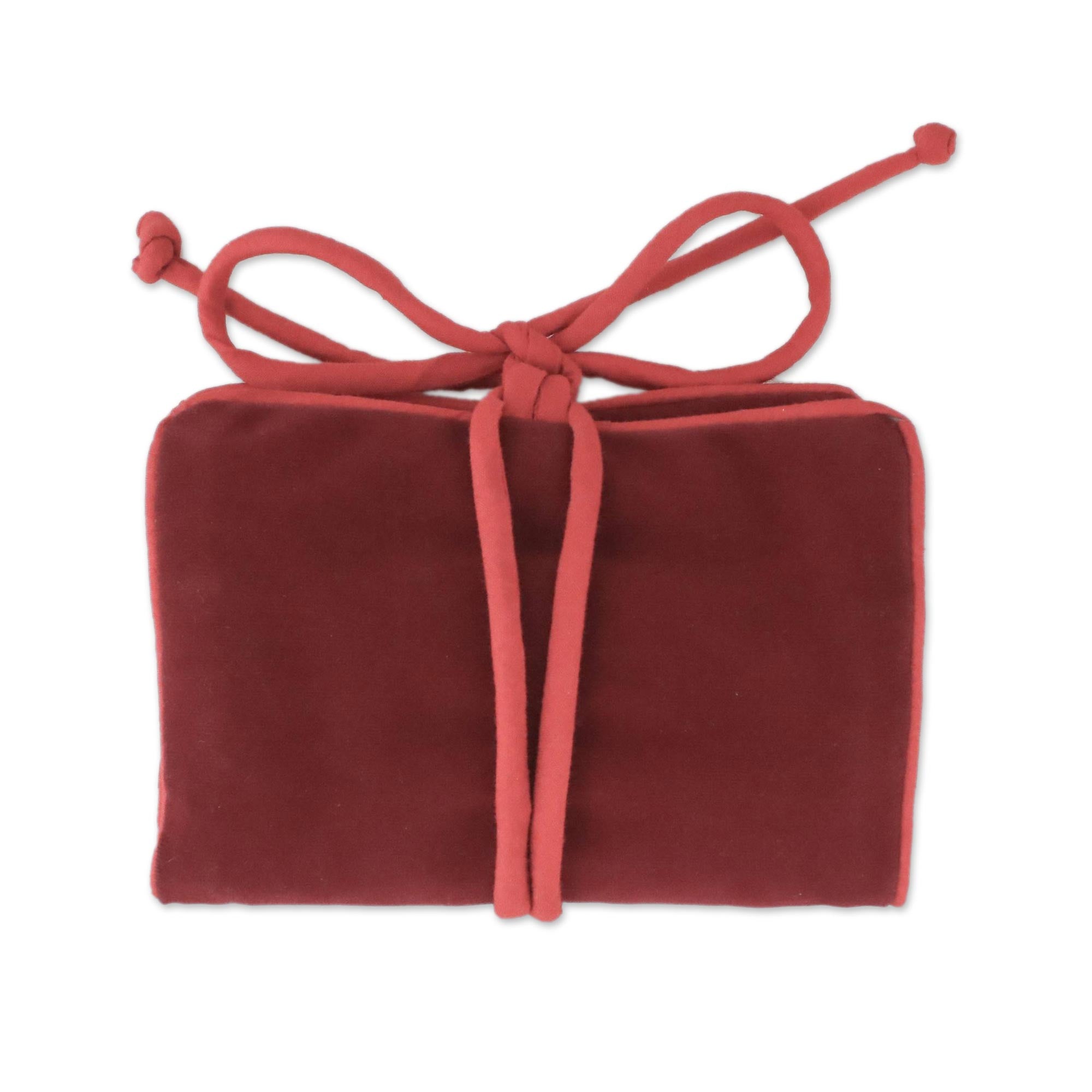 Premium Red Velvet Jewelry Roll by Hill Tribe Artisans