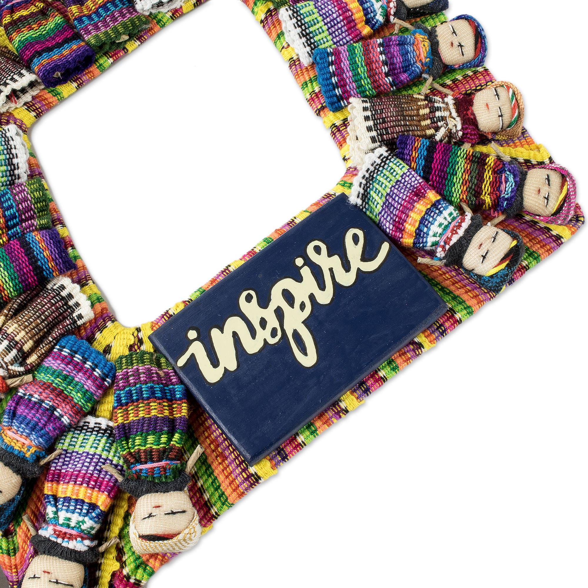 Premium Handmade Maya Worry Doll Inspirational Wreath - Ultimate Gift of Hope