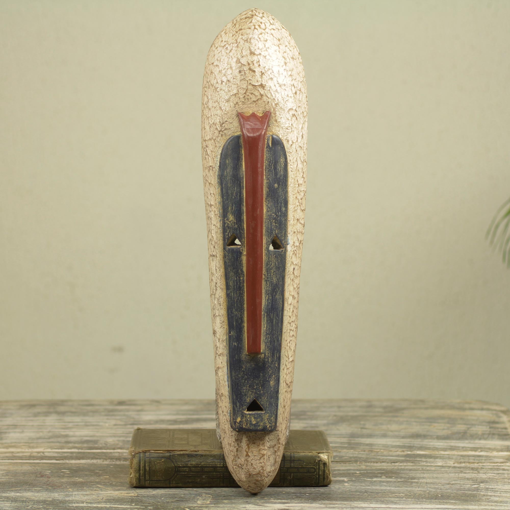 Premium Hand-Carved Xoese African Wall Mask – Original Long Face Design