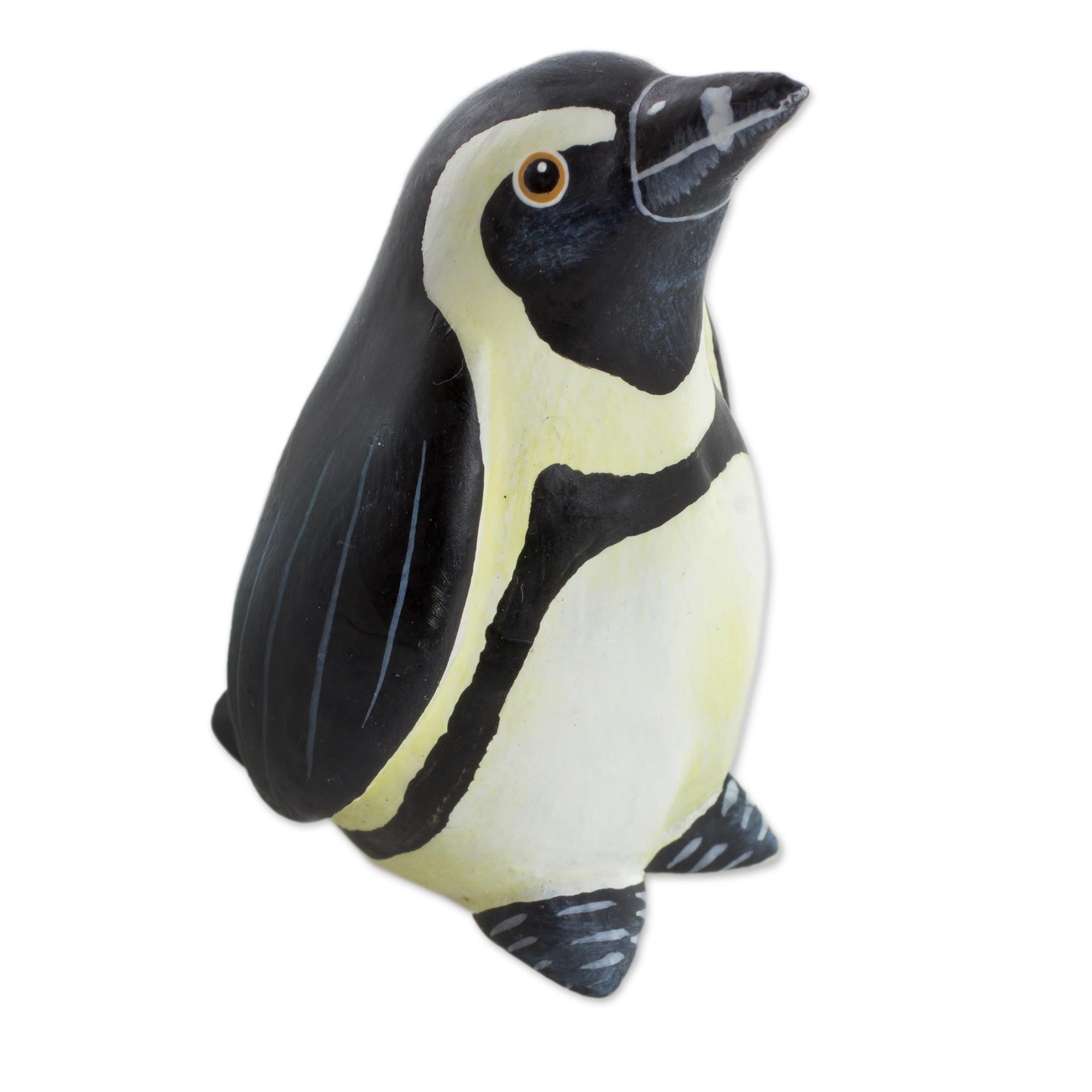 Premium Handcrafted African Penguin Ceramic Figurine - Unique Home & Garden Decor