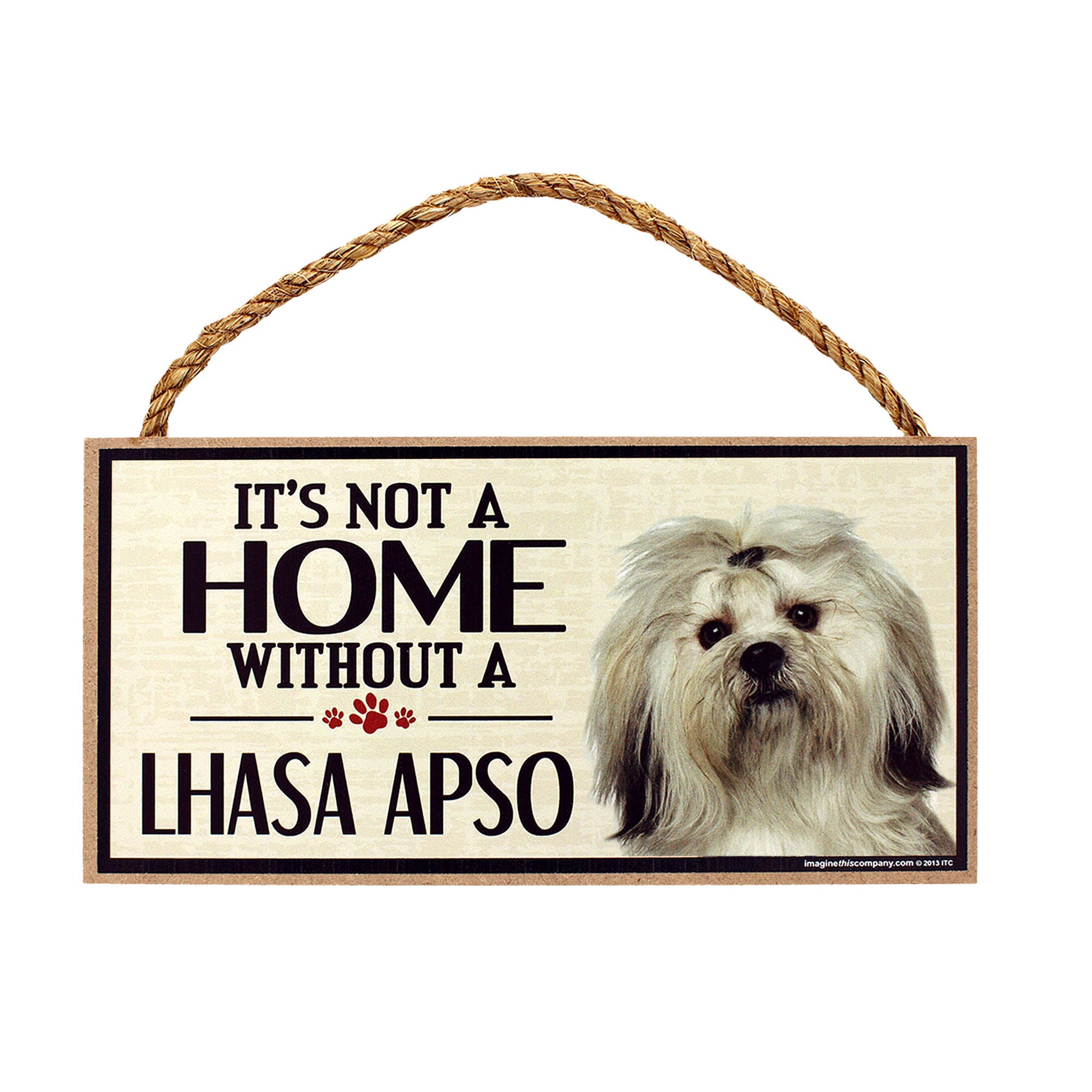 Premium Rustic Dog Lover Sign - 'Home is Where the Dog Is'