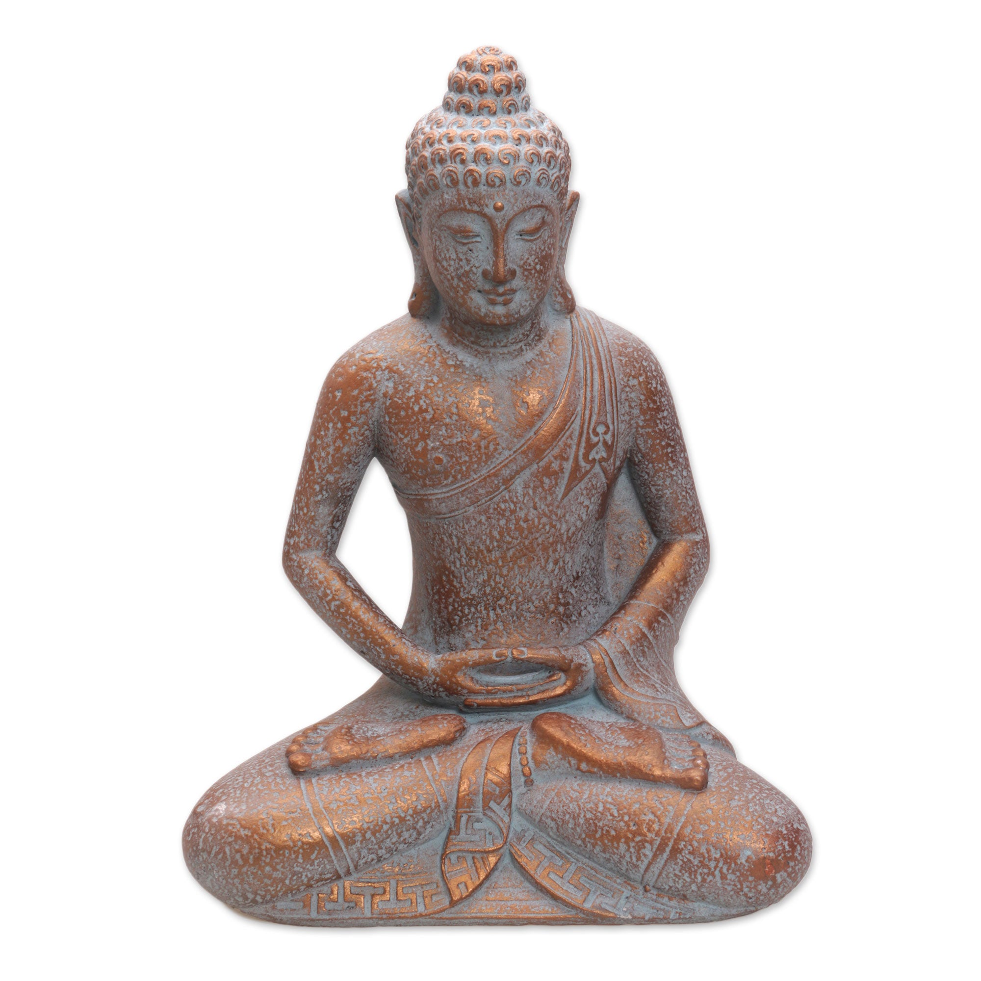 Premium Borobudur Buddha Stone Sculpture - Handcrafted Indonesian Art